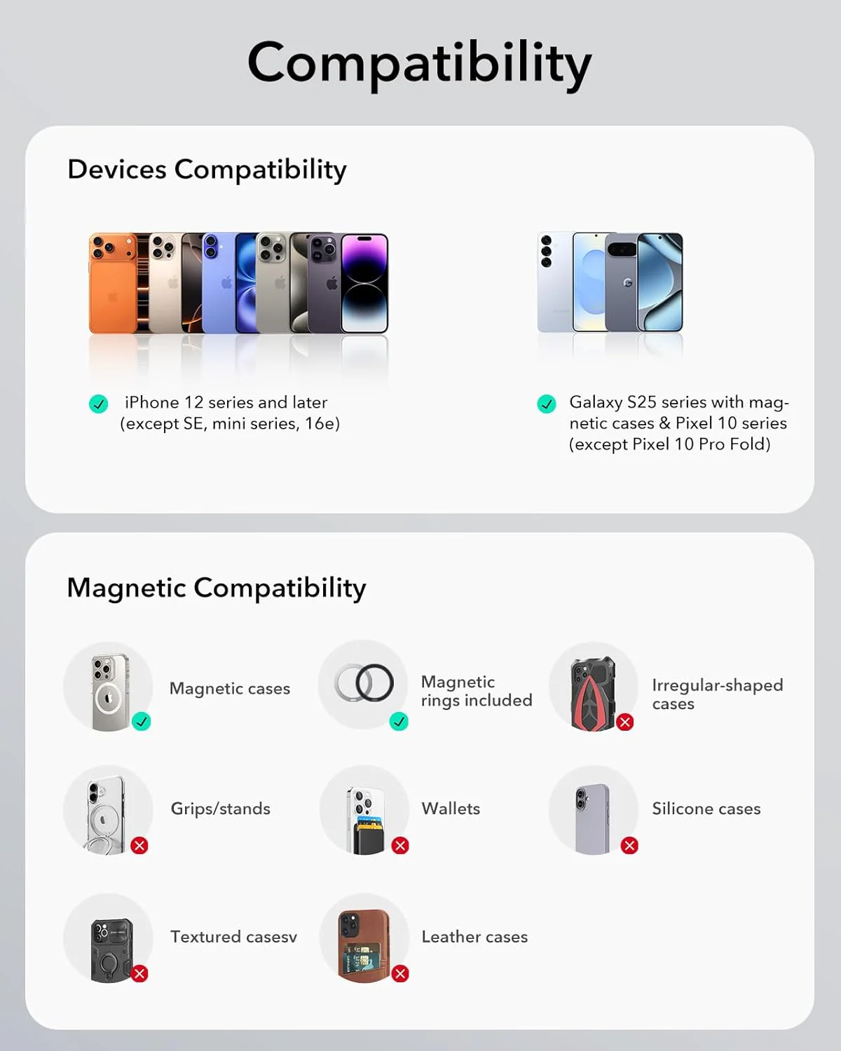 ESR Magnetic Automobile Accessories Phone Holder for Car Air Vent Dashboard NEW - Image 8