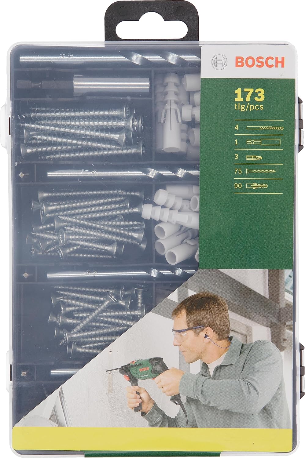 Bosch 173-Piece Drill Accessories Drill Bit Screwdriver and Fixing Set NEW - Image 4