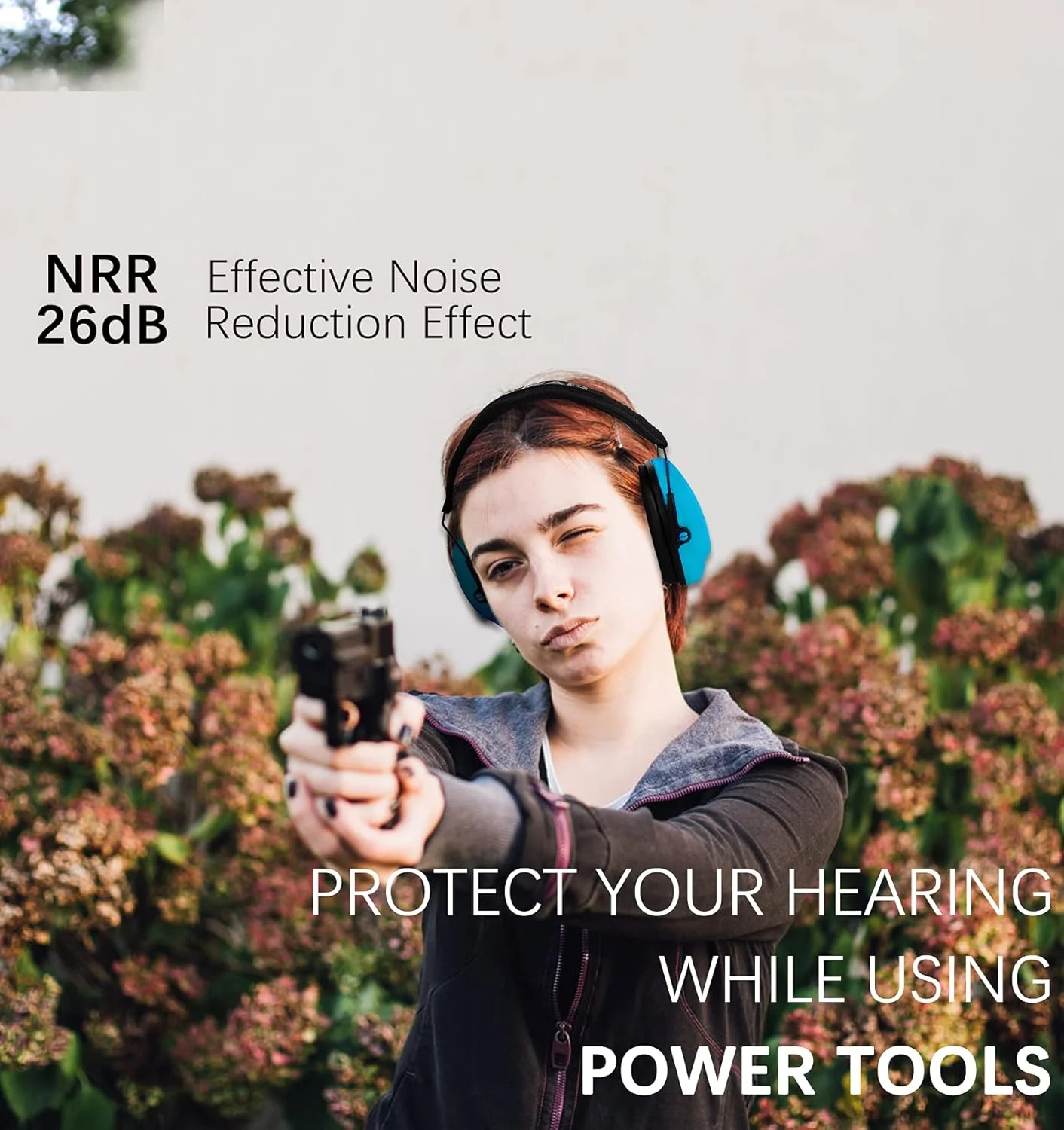 PROHEAR Work Safety Equipment & Gear Noise Reduction Earmuffs Blue Size NEW - Image 2