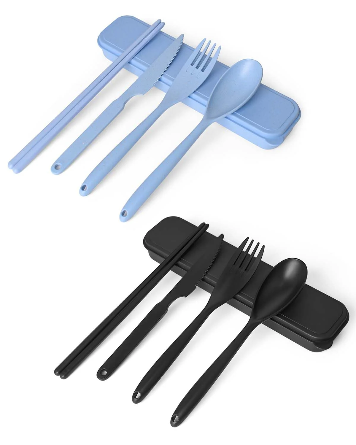 Loyzcy Reusable Mixed Cutlery Sets Travel Cutlery Set 2 Piece Mixed Sets NEW