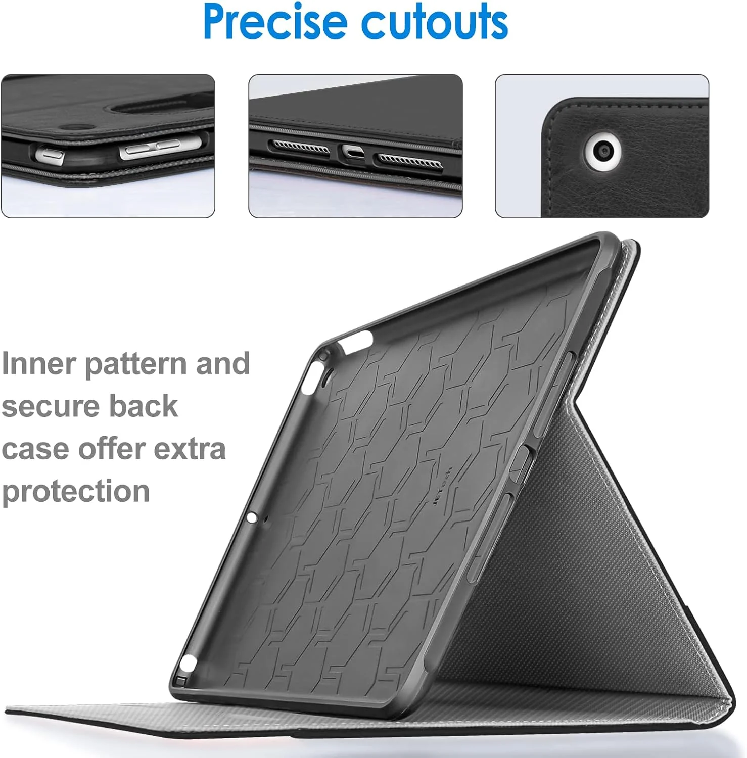 JETech Case iPad 9/8/7 10.2-Inch Protective Cover Tablet Black & Brown NEW - Image 5