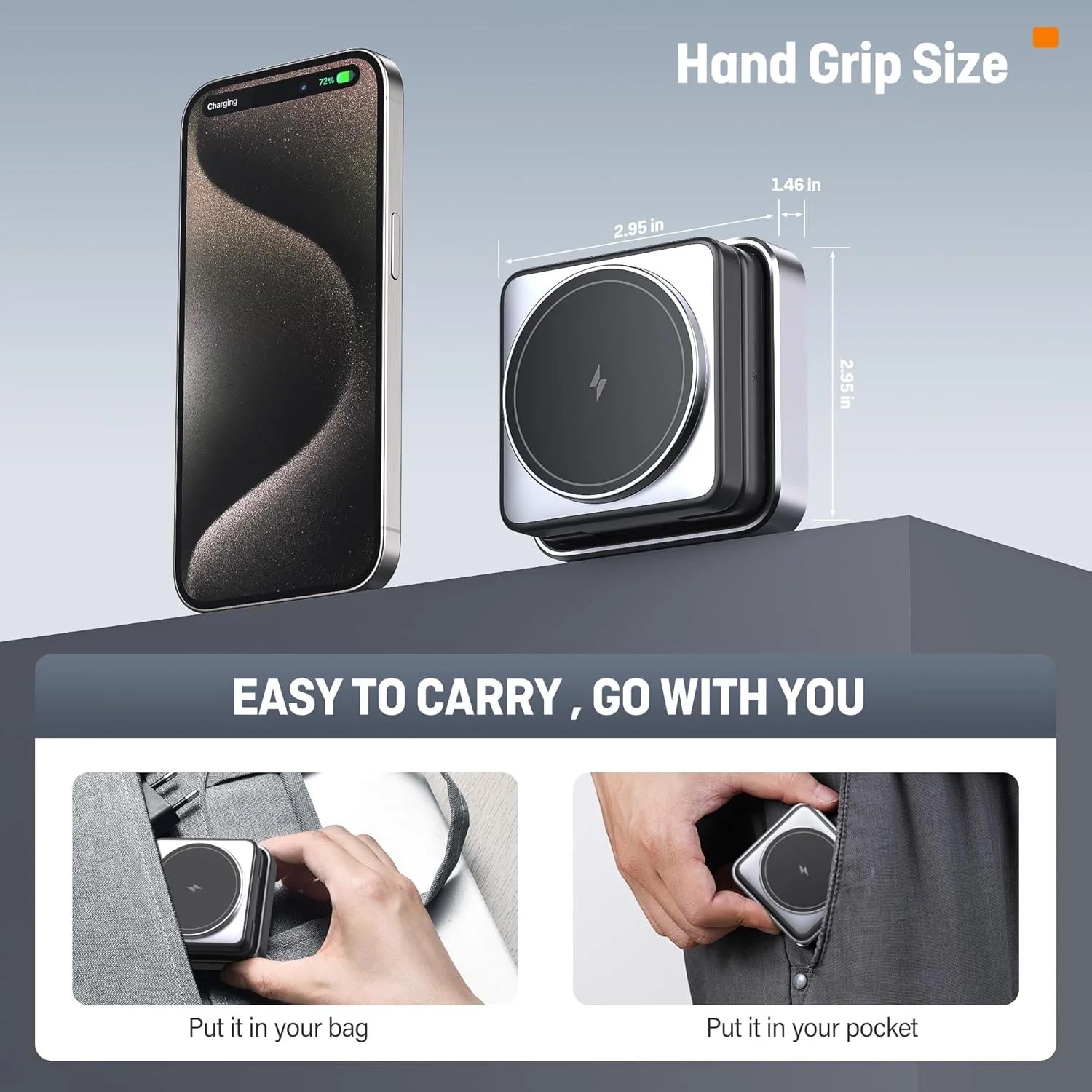 Augnner Foldable Wireless Charging Station with Night Light NEW - Image 2