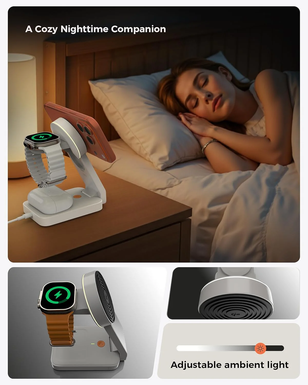 SOFLAME 3-in-1 Induction Chargers Foldable Magnetic Wireless Charger NEW - Image 5