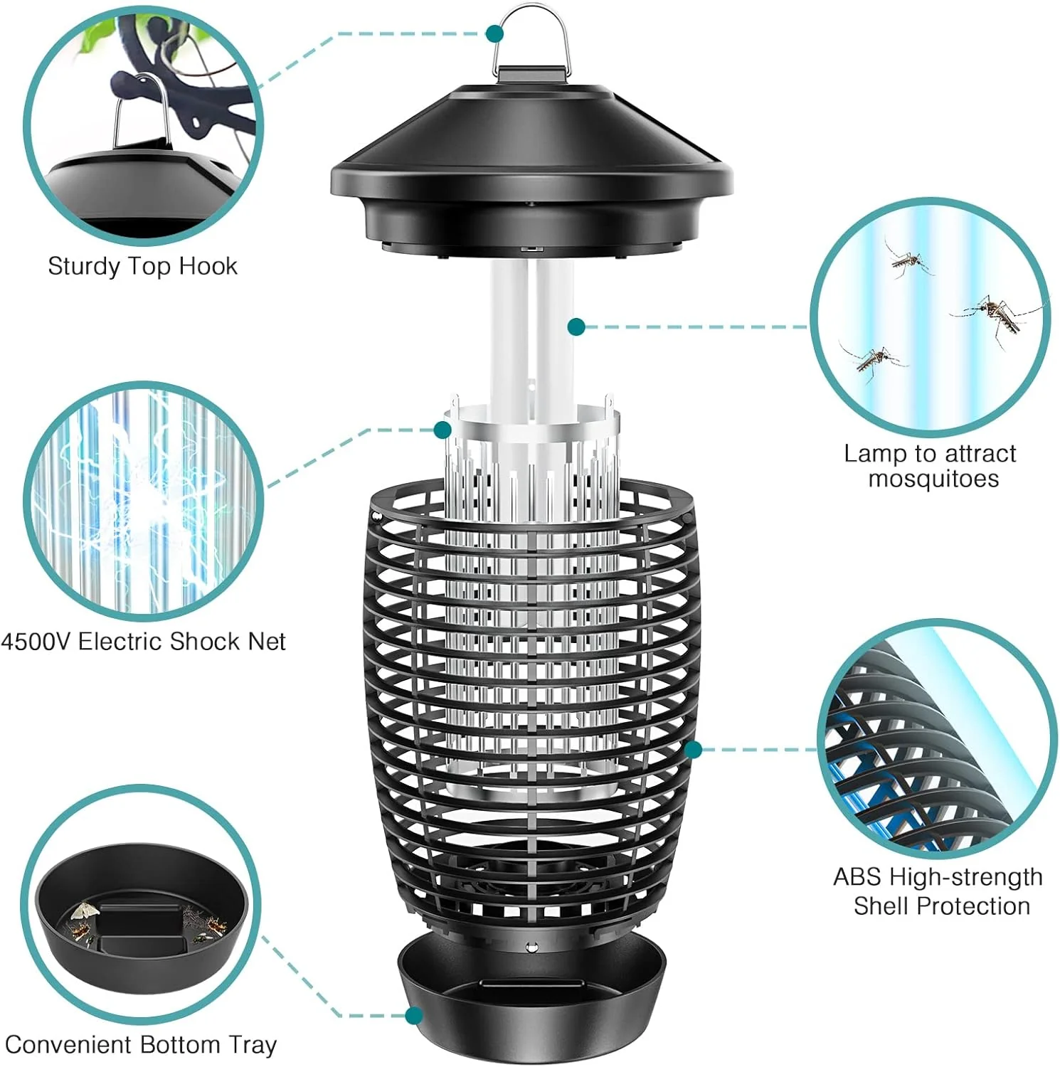 TMACTIME 4500V Indoor Insect & Pest Control 20W Mosquito Killer Lamp NEW - Image 2