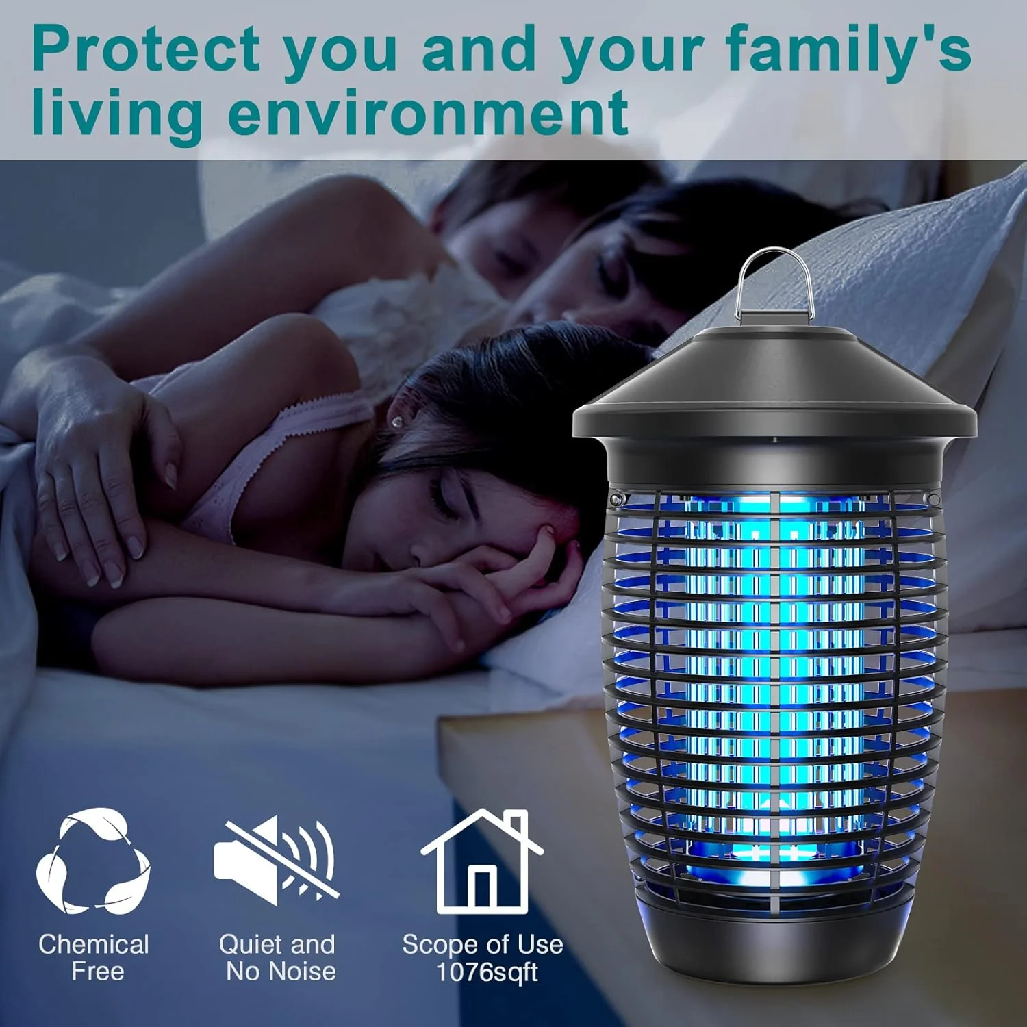 TMACTIME 4500V Indoor Insect & Pest Control 20W Mosquito Killer Lamp NEW - Image 4