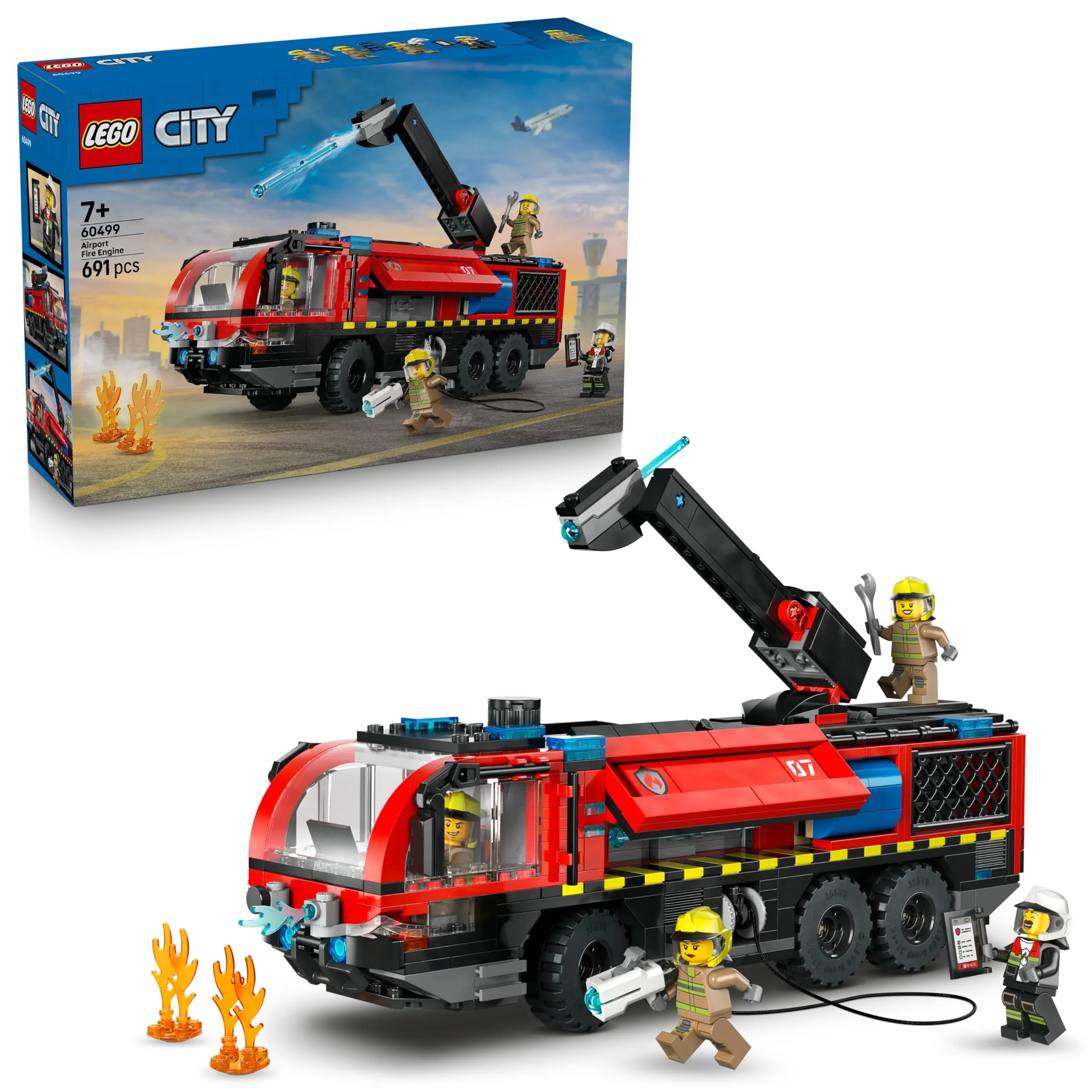 LEGO City Building Sets Airport Fire Engine 60499 Emergency Vehicle Toy NEW