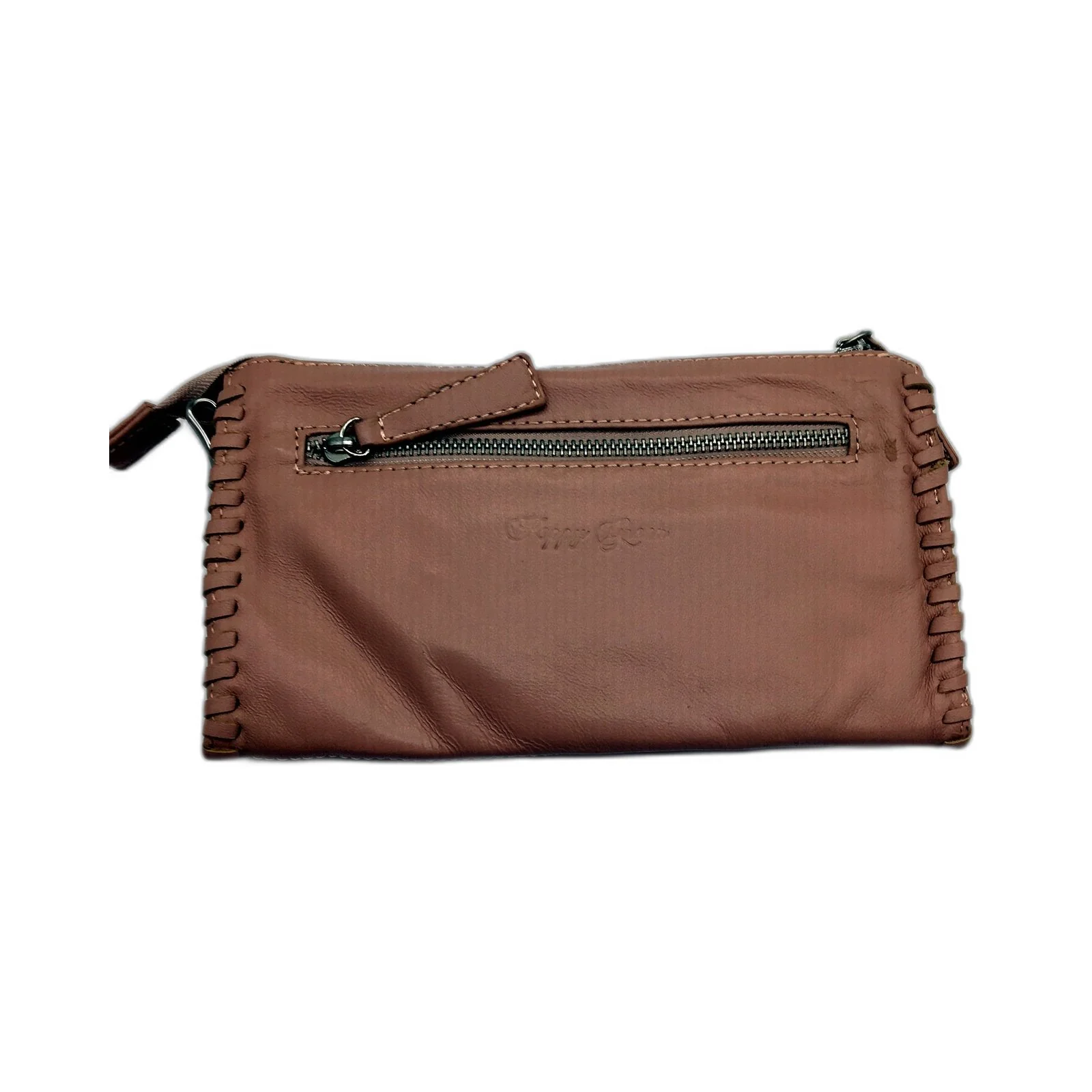 Poppy Green Womens Leather Clutch Wallet with Zip Closure Compact Organizer NEW - Image 4