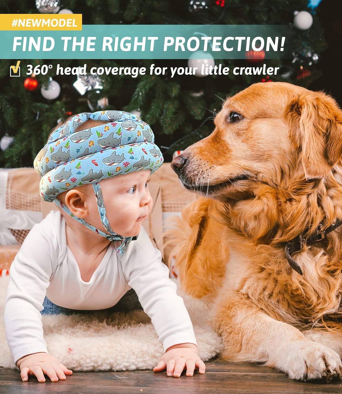 Simply Kids Safety Harnesses Baby Grey Fox & Owl Head Protector Soft 6-24m NEW - Image 2