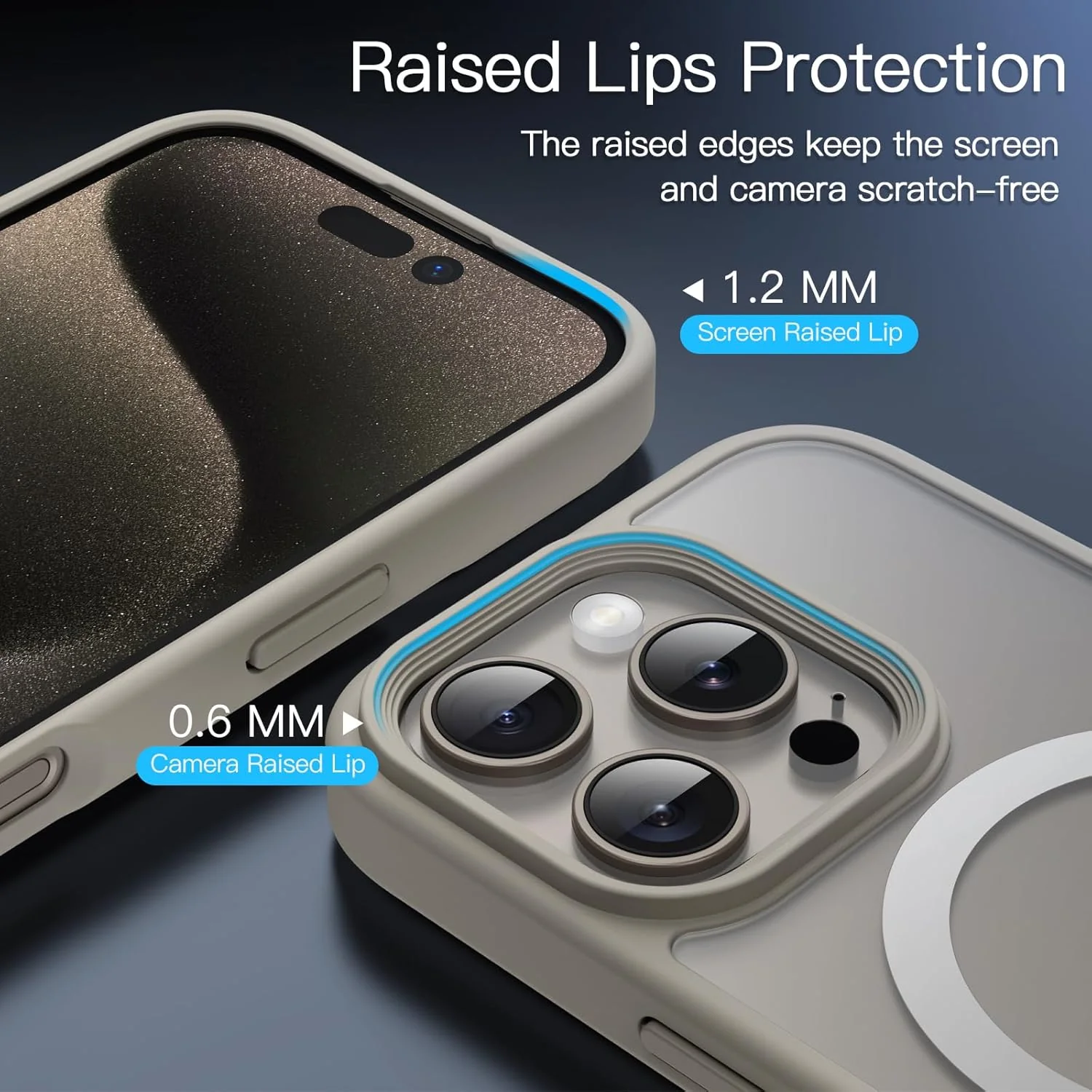 JETech Magnetic Basic Cases Case for iPhone 16 Pro Max 6.9" Titanium Colour NEW - Image 6