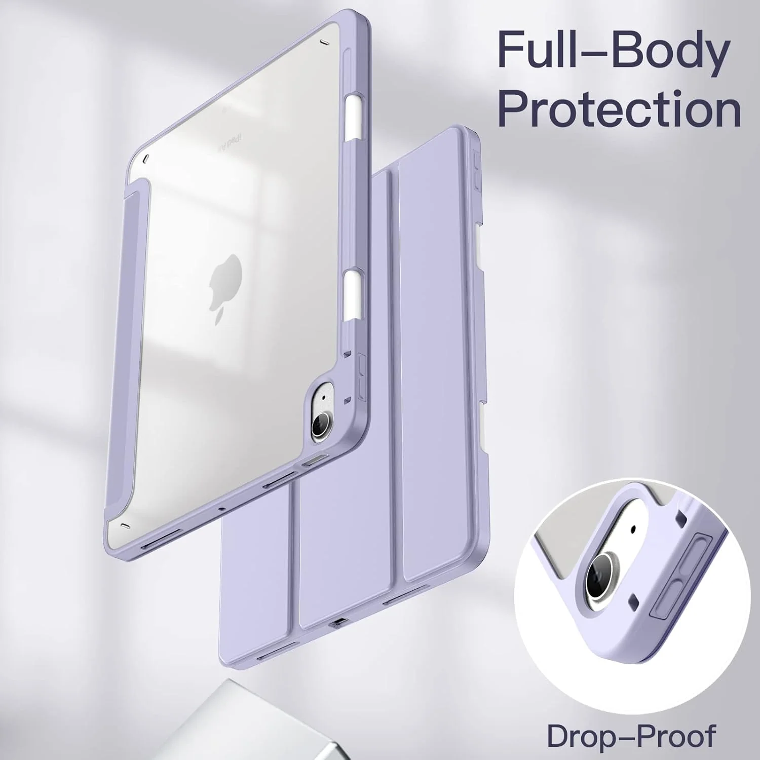 JETech Purple Cases iPad Air 11-Inch Protective Case for Tablet NEW - Image 4