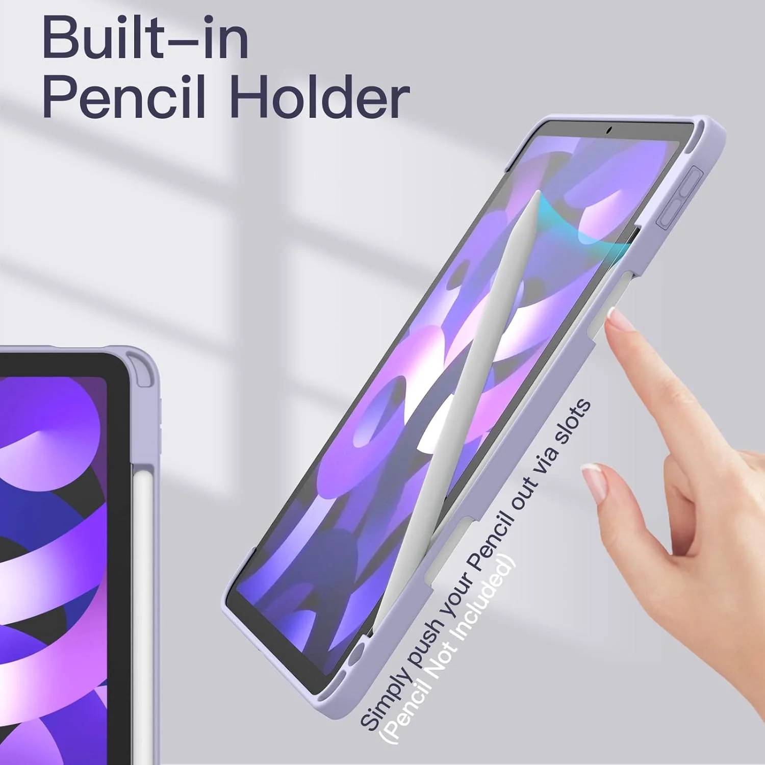 JETech Purple Cases iPad Air 11-Inch Protective Case for Tablet NEW - Image 5
