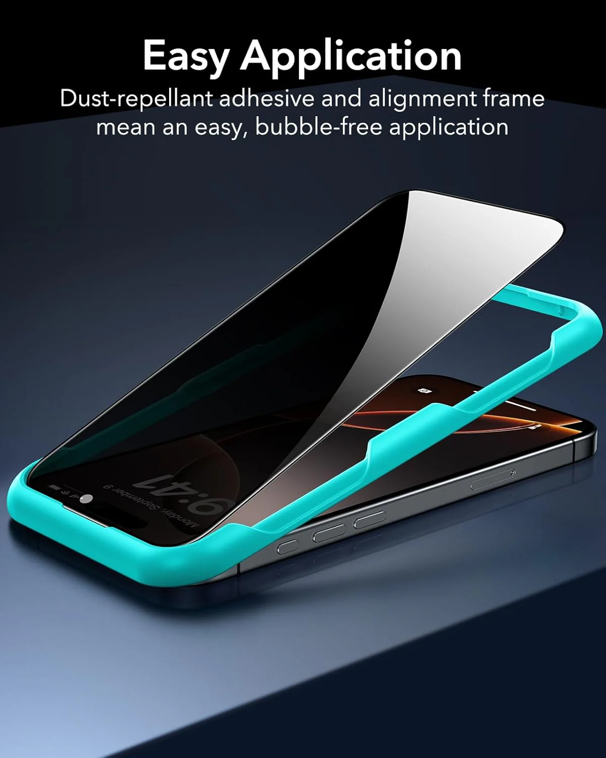ESR Privacy Screen Protectors Anti-spy Tempered Glass for iPhone 16 Pro Max NEW - Image 4