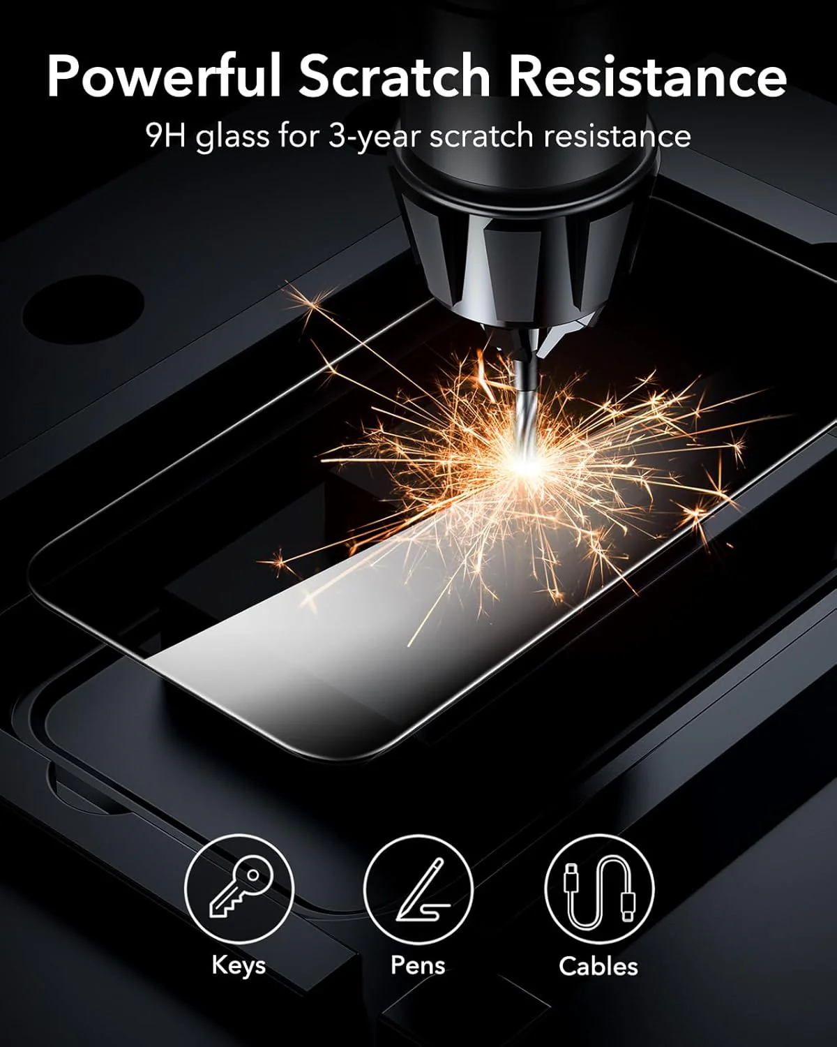 ESR Privacy Screen Protectors Anti-spy Tempered Glass for iPhone 16 Pro Max NEW - Image 8