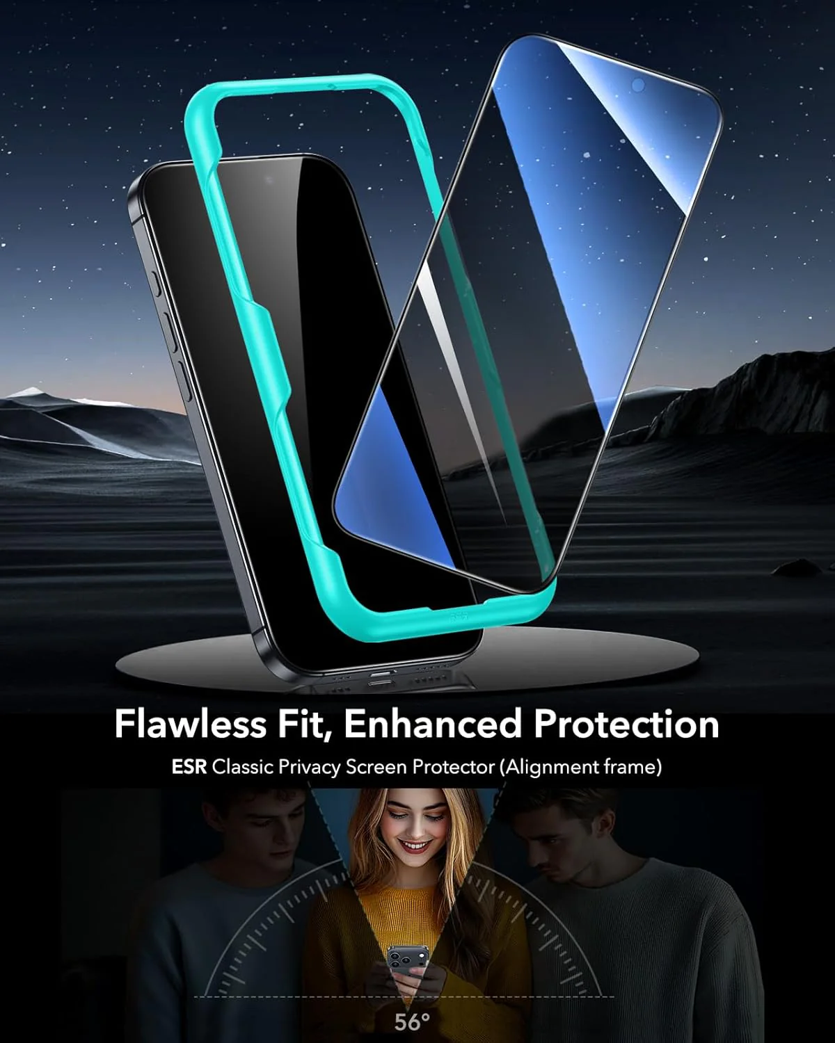 ESR Screen Protectors for iPhone 17 Pro Max Privacy High Clarity 9H Hardness NEW - Image 2