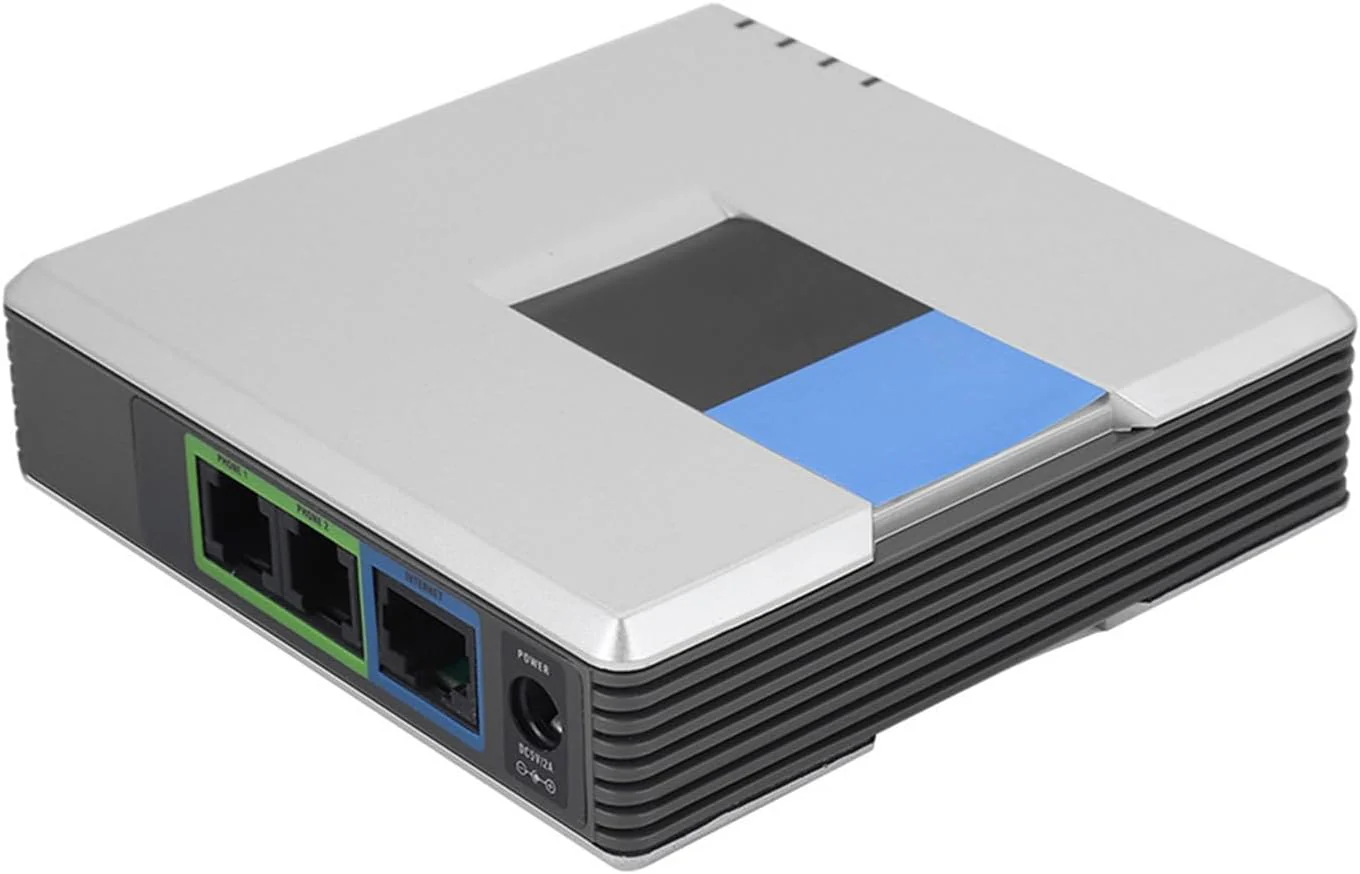 POENVFPO Unlocked Adapters VoIP Gateway Internet Phone Adapter with 2 Ports NEW - Image 5