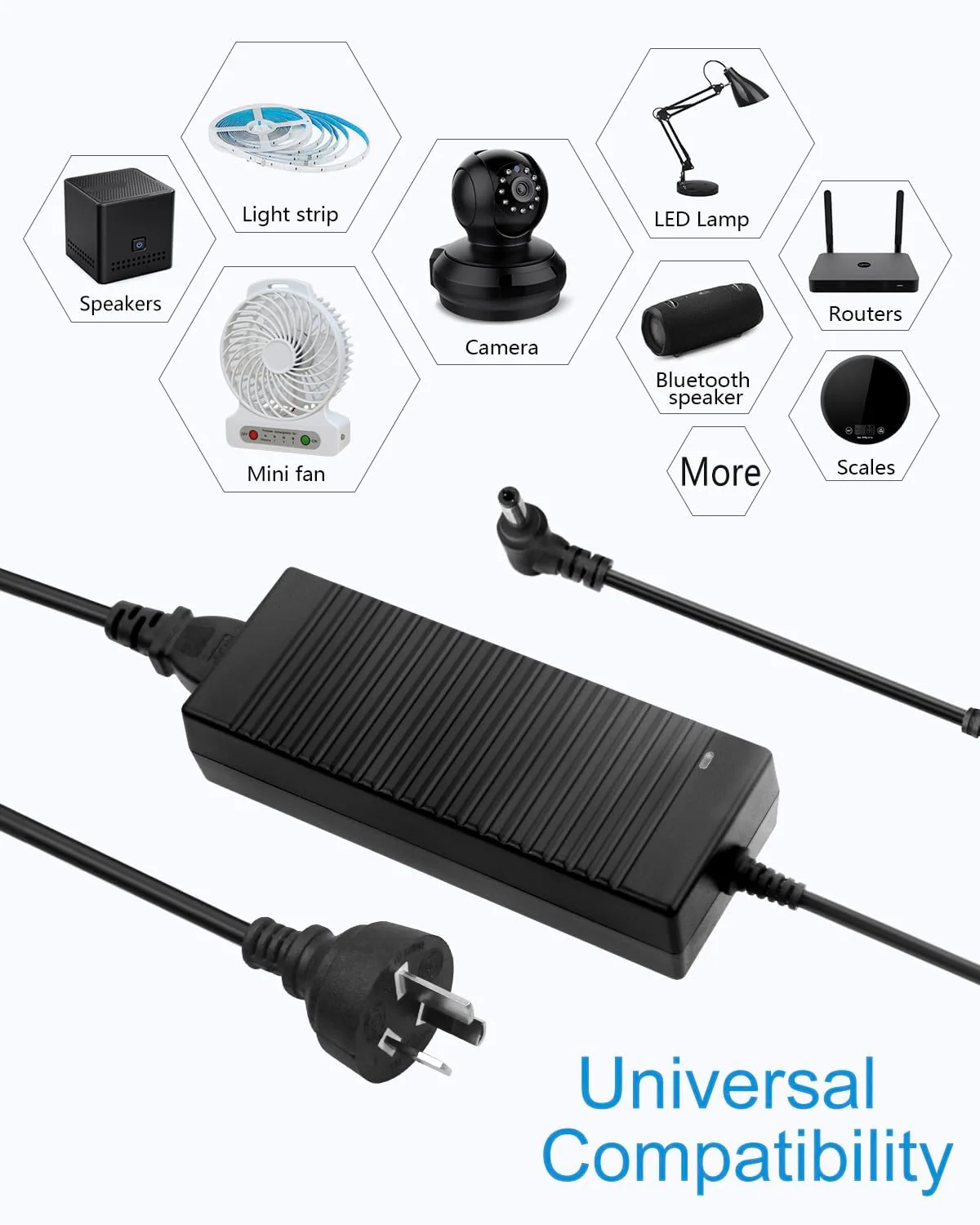 ALITOVE 24V AC Adapters 5A AC Adapter Power Supply for LED Strip Lights, NEW - Image 6
