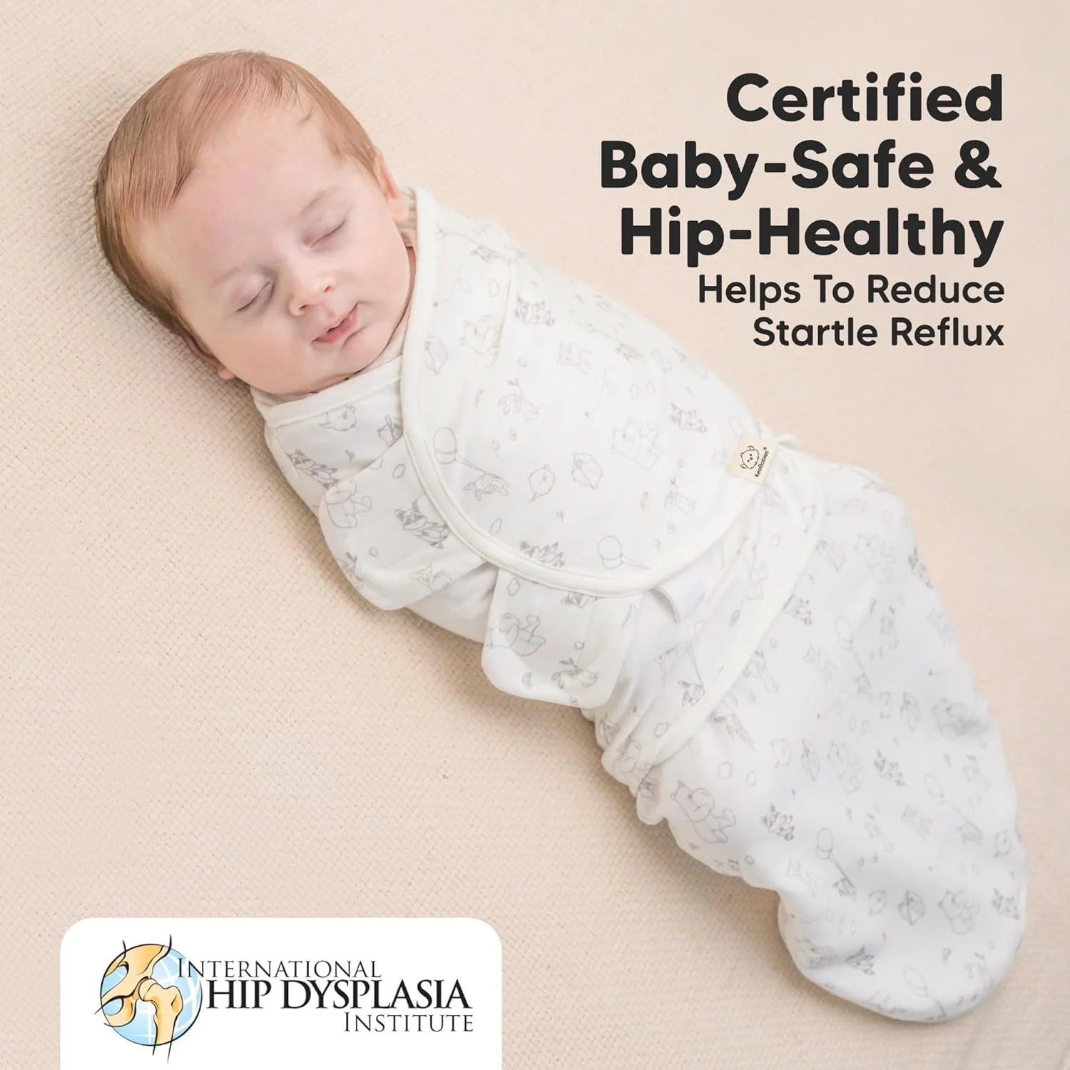 KeaBabies Organic Swaddles Swaddle Zipper Sleep Sacks, One Size, Aspire NEW - Image 4