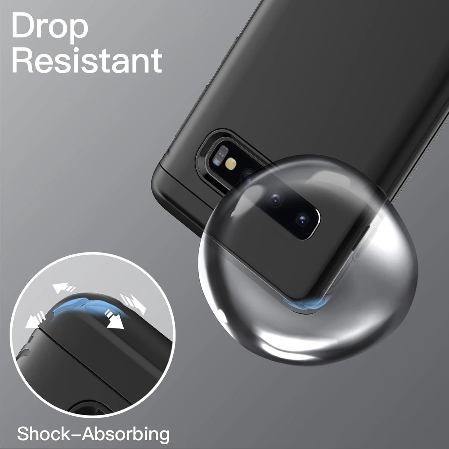 JETech Heavy Basic Black Shockproof Case for Samsung Galaxy S10 Dual Layer NEW - Image 5