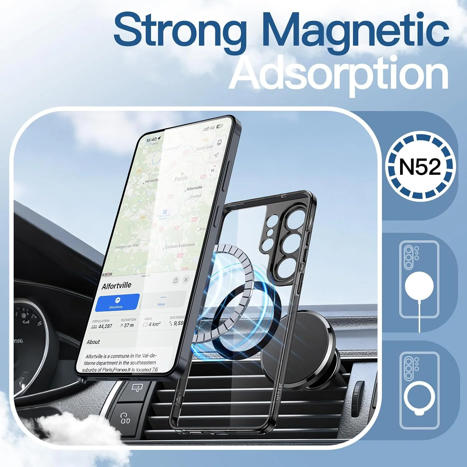 JETech Magnetic Basic Cases Case for Samsung Galaxy S26 Ultra, Compatible NEW - Image 4