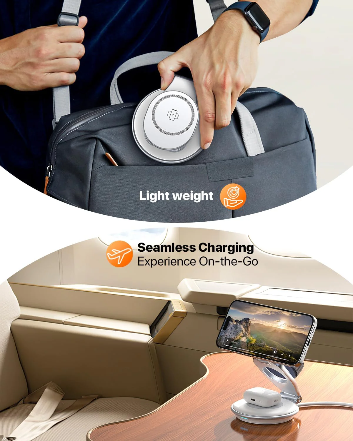 EXW 3-in-1 Wireless Charging Station for Bedside - Induction Chargers DEMO - Image 6