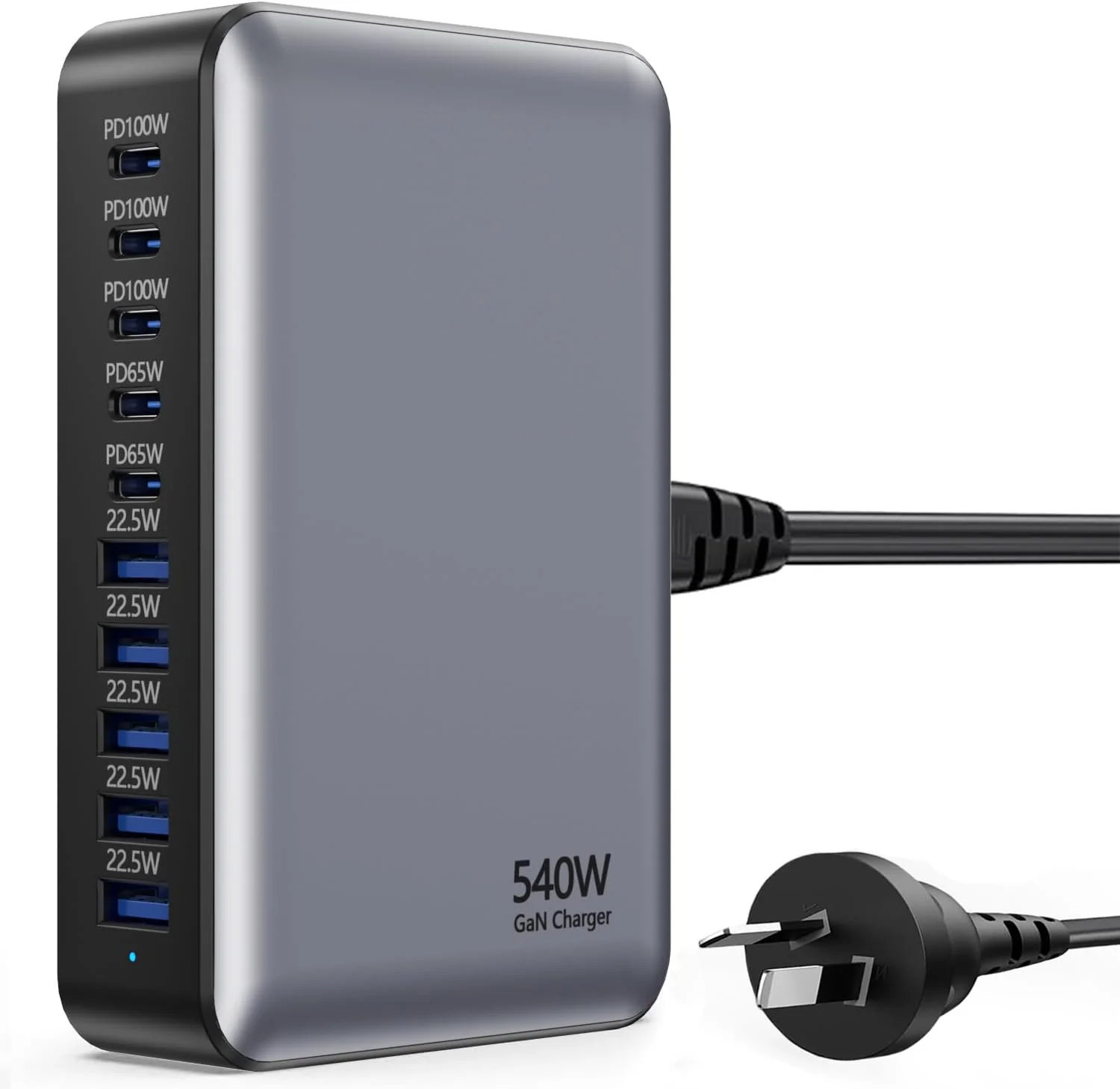 sccvee 540W Chargers & Power Supplies 10-Port USB C Charging Station PD NEW