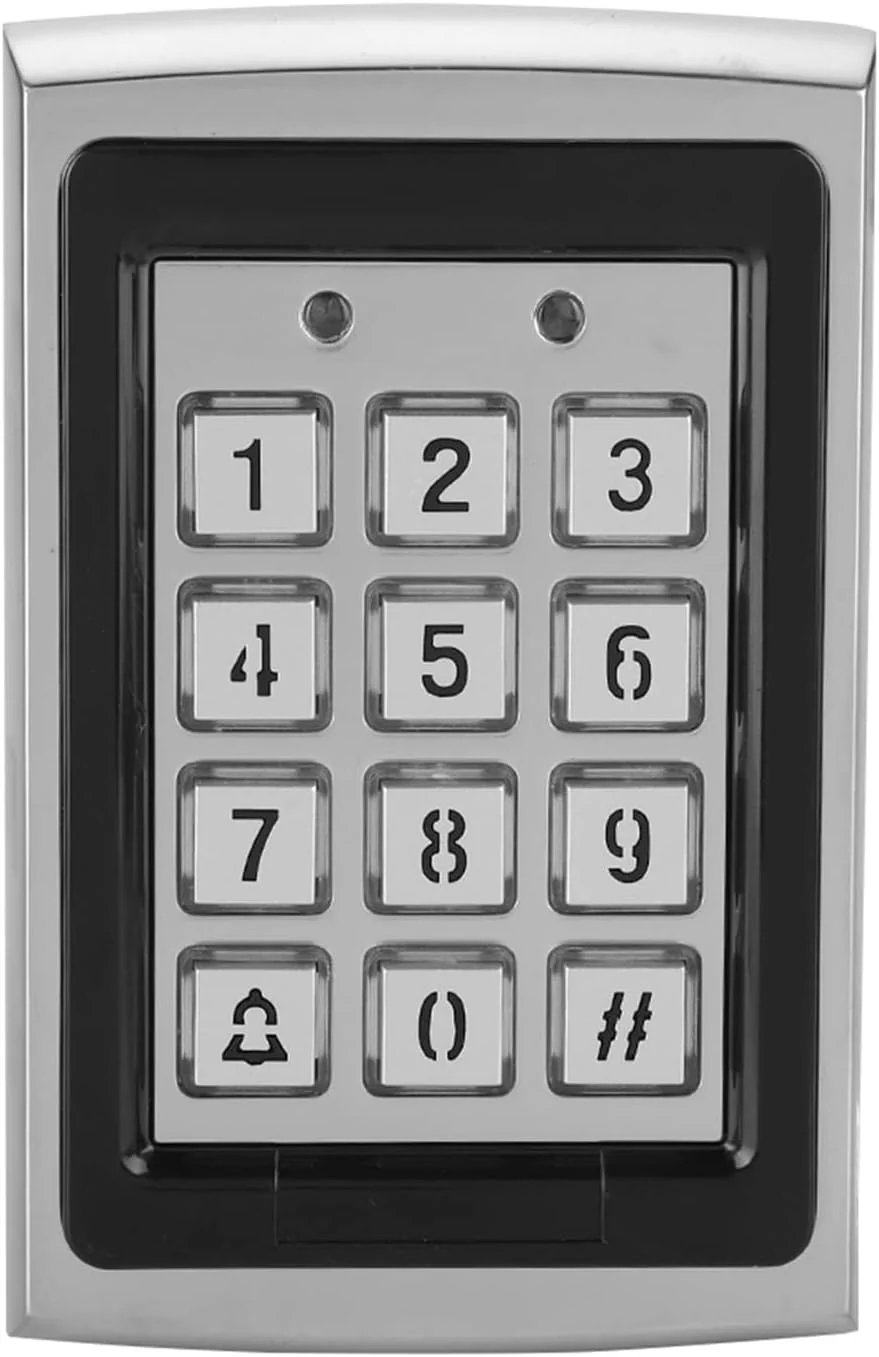 ASHATA Keypad Dummy Cameras Door Access Control Card Reader Silver - Smart NEW - Image 9