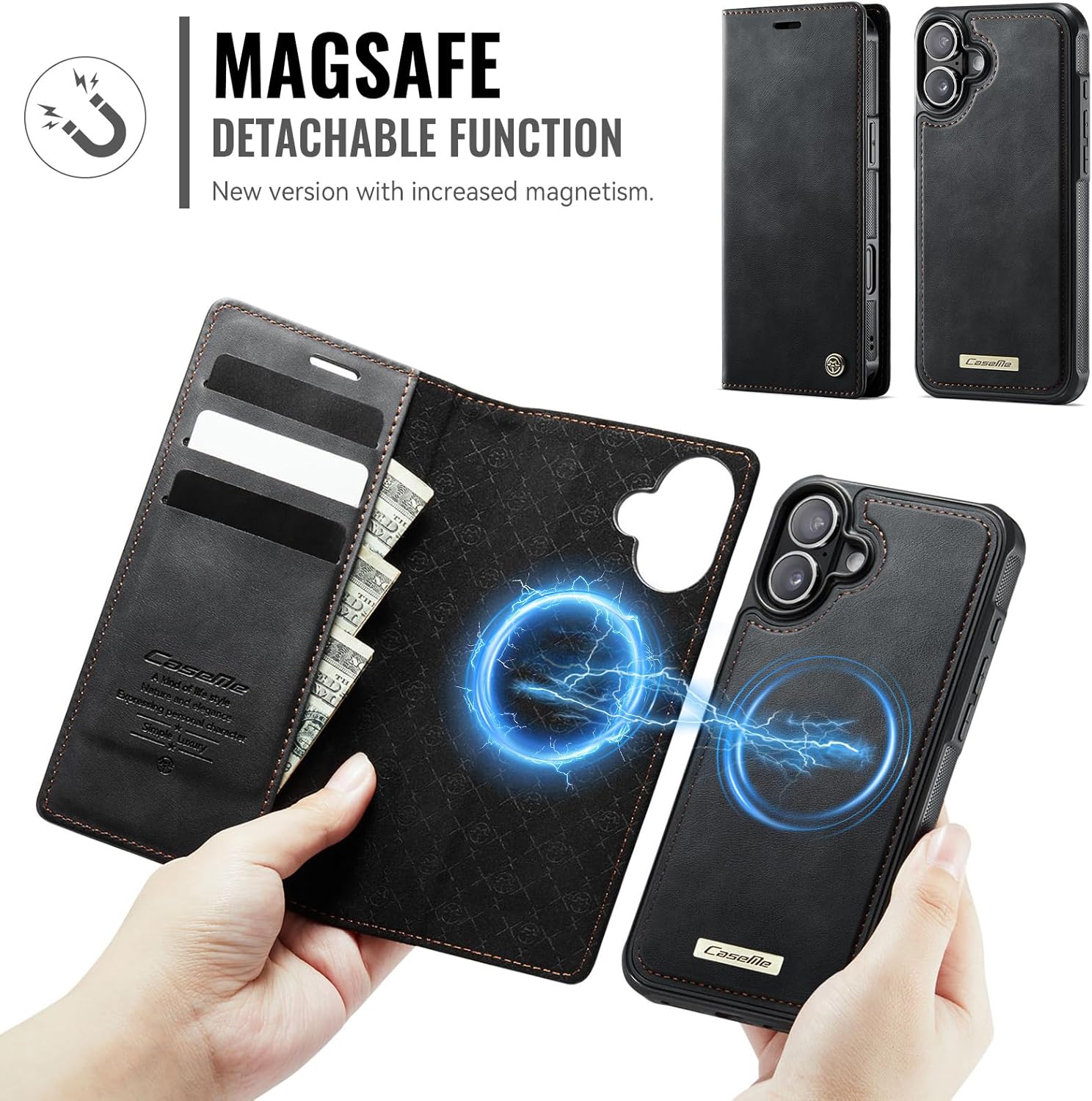 ELEPIK Removable Flip & Wallet Cases Magnetic Wallet Flip & Cases with Card NEW - Image 6