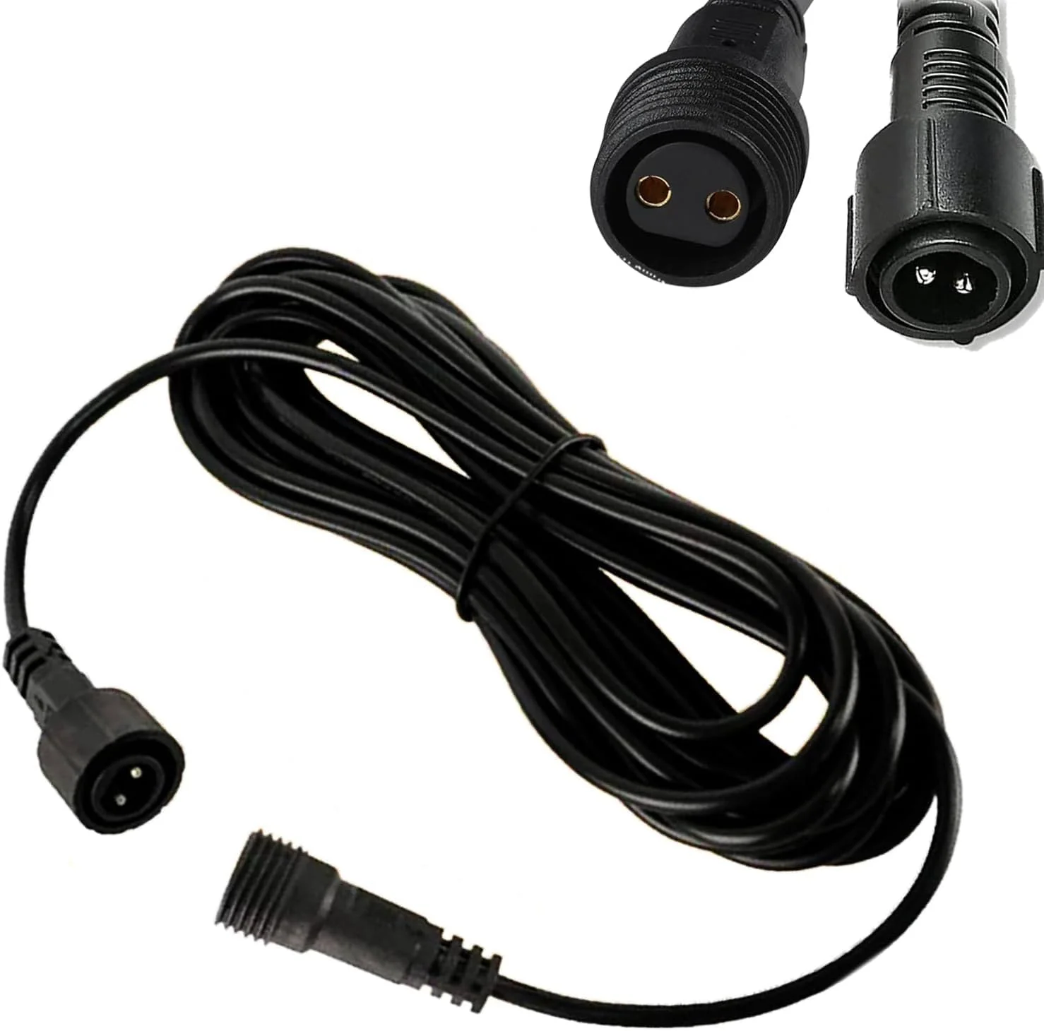 10m IP65 Extension Cords Waterproof Fairy Lights Extension Cable, 2-Pin NEW