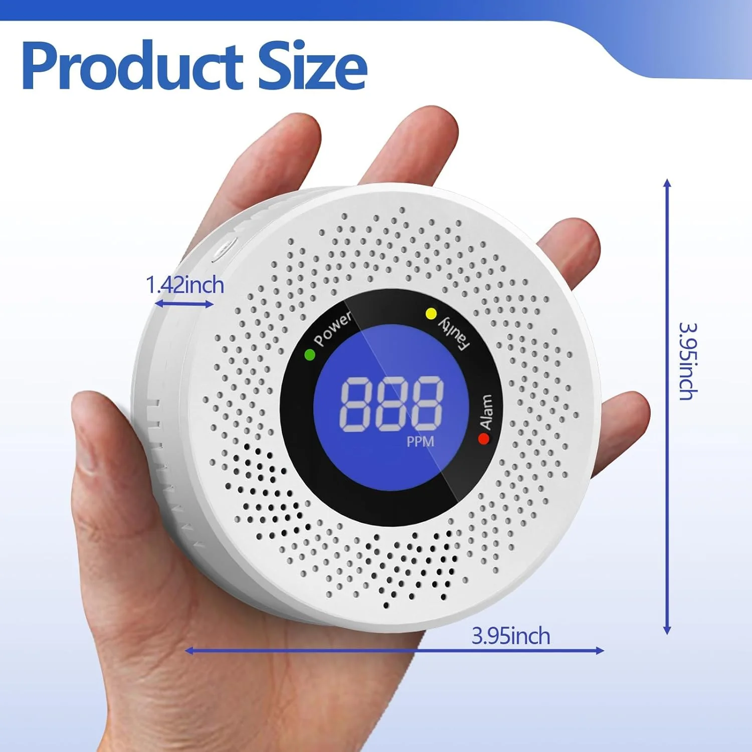 YICENZXI Carbon Safety & Security Monoxide Detector with Digital Display NEW - Image 2