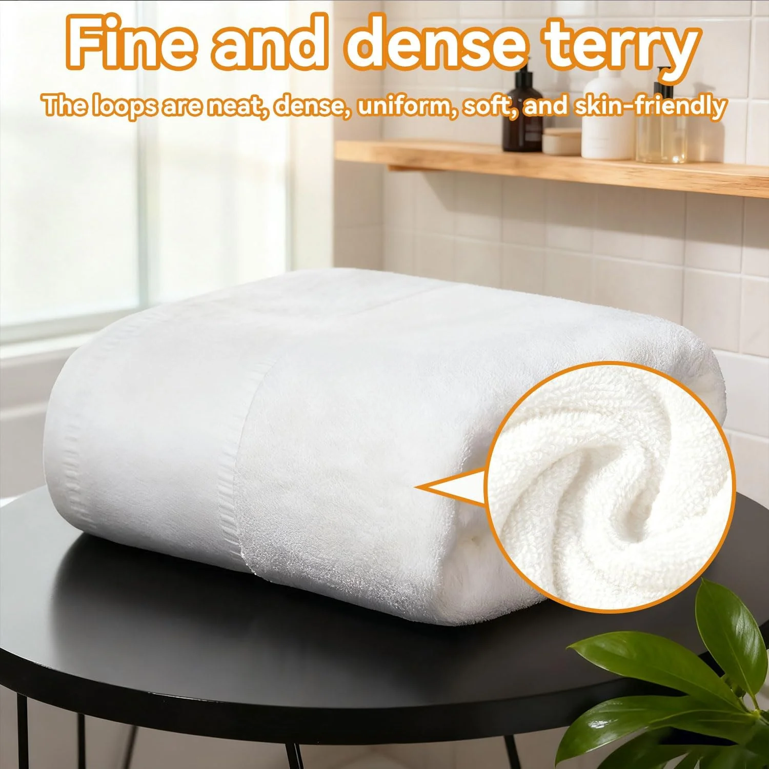 ZH CAHA Towel Set 4Pc Super Soft 450GSM Cotton Highly Absorbent Quick Drying NEW - Image 2