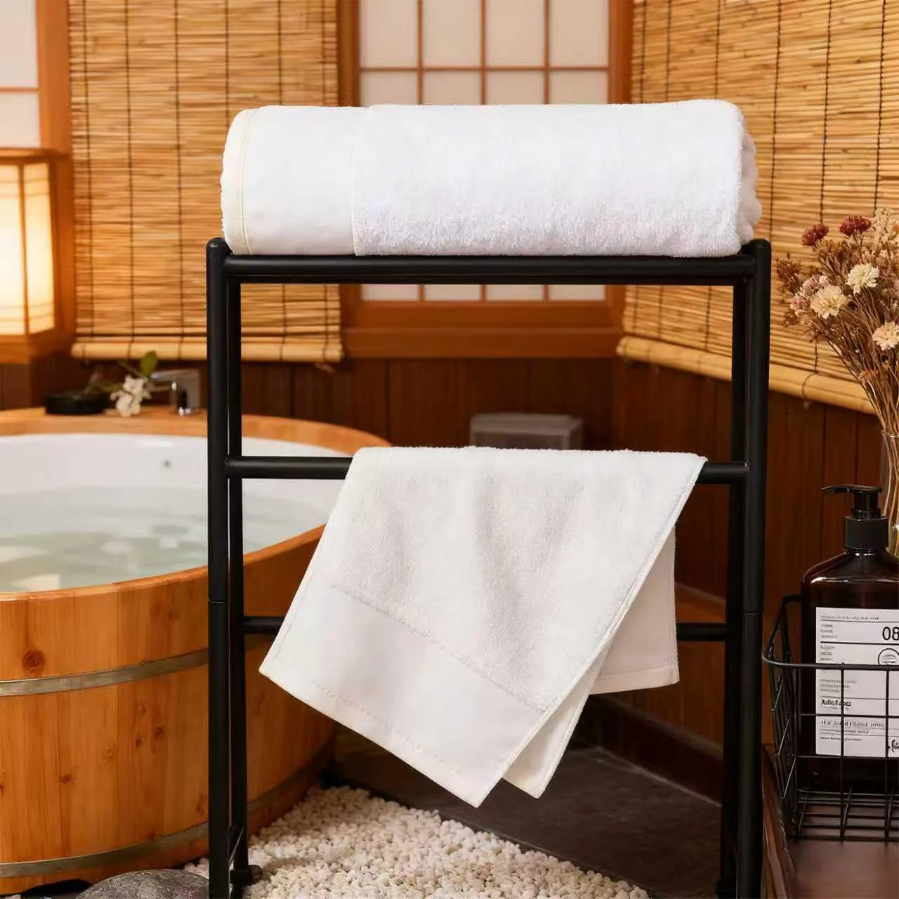 ZH CAHA Towel Set 4Pc Super Soft 450GSM Cotton Highly Absorbent Quick Drying NEW - Image 7