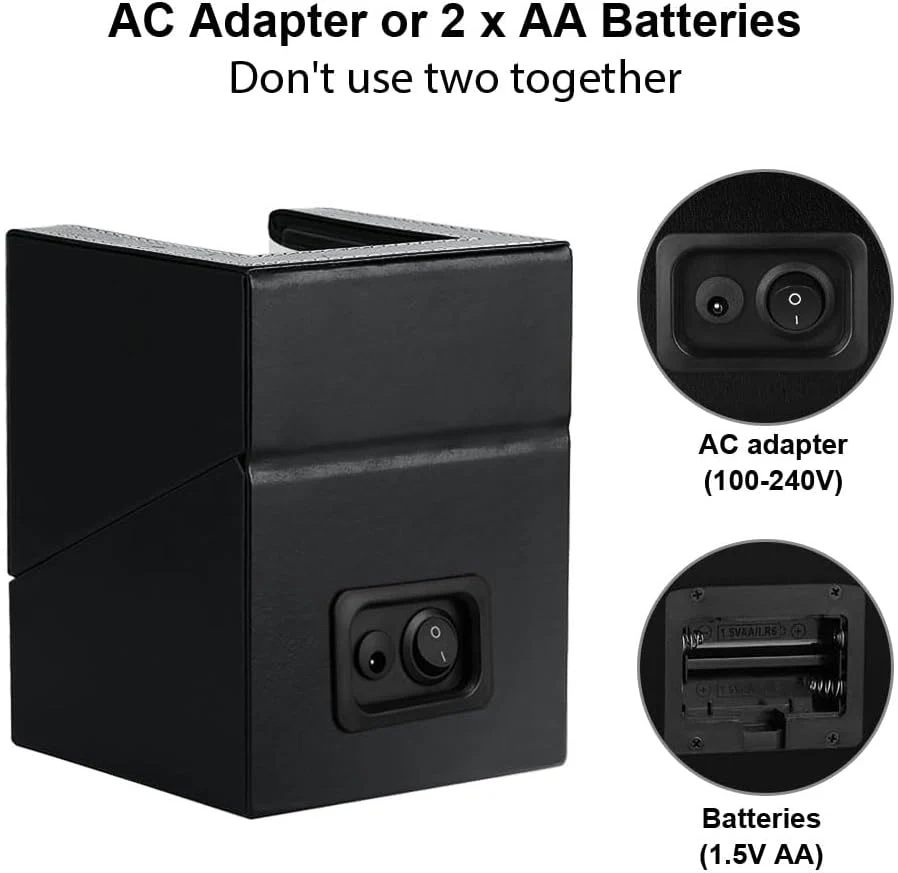 Anyasun Automatic Single Watch Winder with Quiet Motor Black Faux Leather NEW - Image 5
