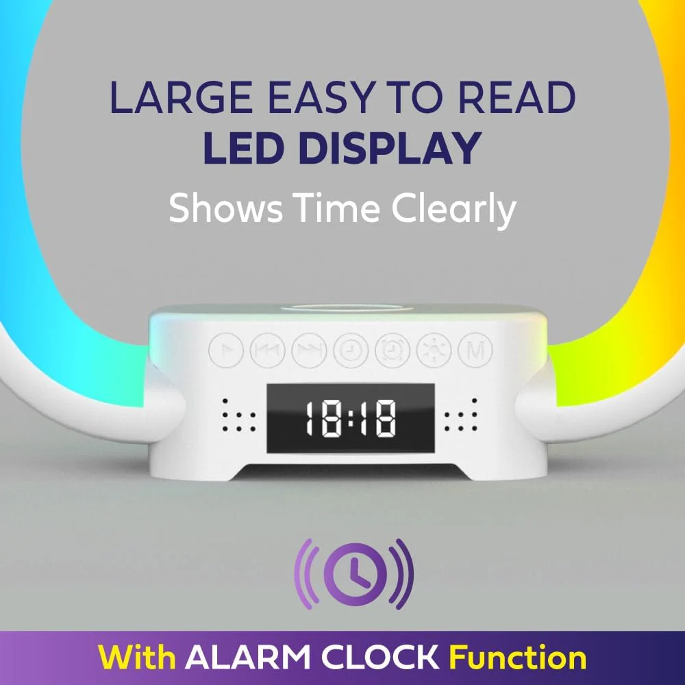 Bell+Howell Color Alarm Clocks Changing Alarm Clock with Wireless Charging DEMO - Image 5