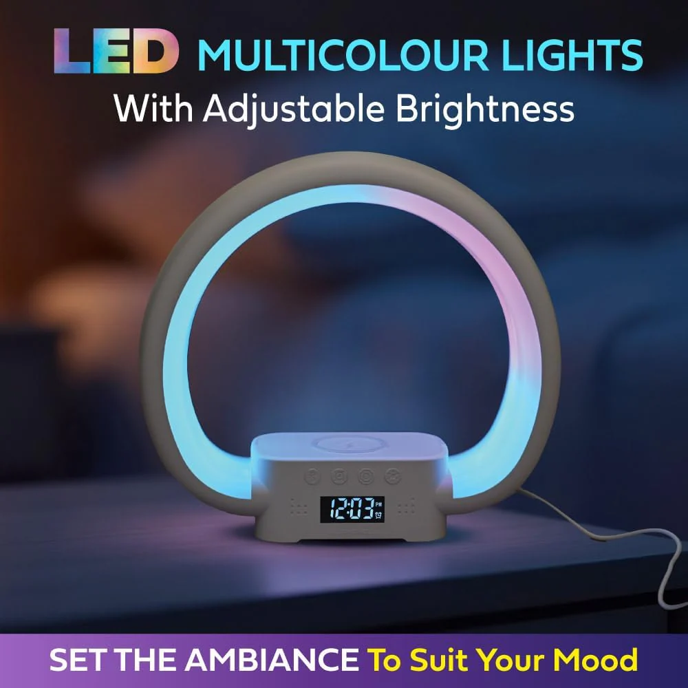 Bell+Howell Color Alarm Clocks Changing Alarm Clock with Wireless Charging DEMO - Image 6