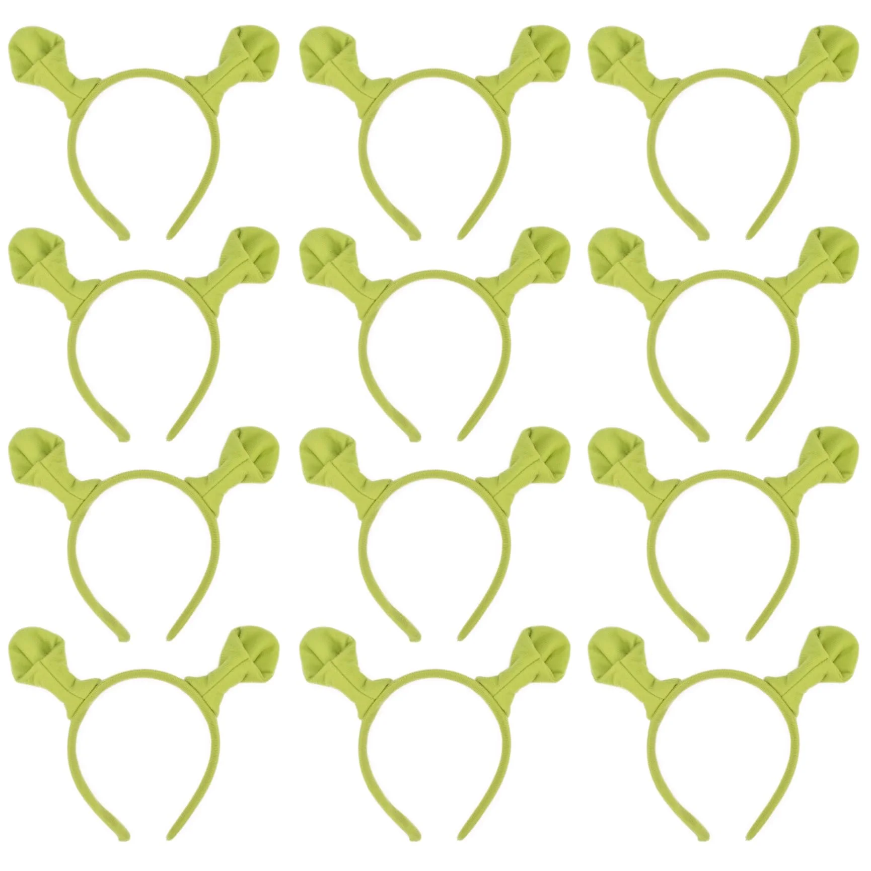HODRME Kids Headwear Ogre Ears Headbands, 12 Pcs Cartoon Theme Party NEW