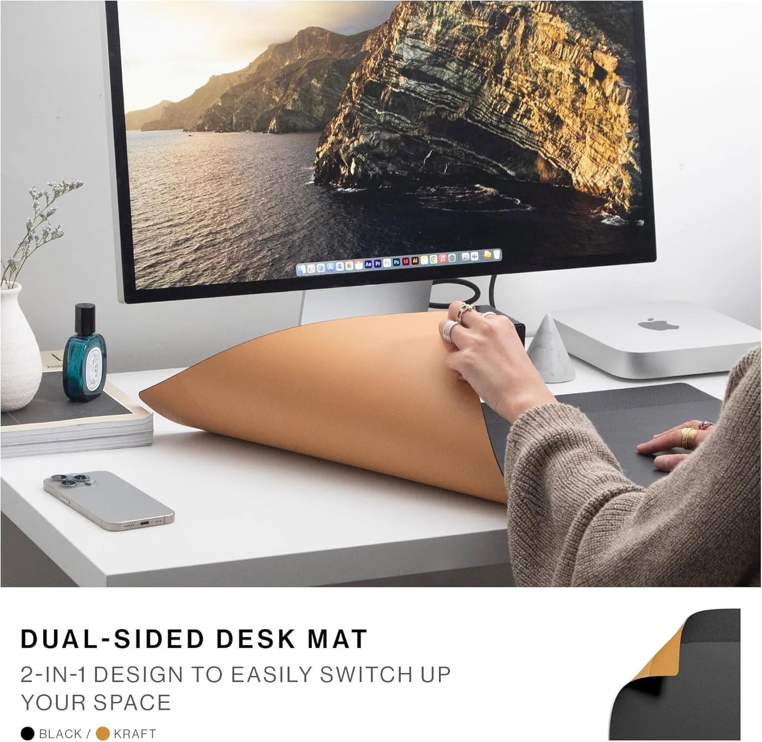 Native Union Mouse Pads Large Water-Resistant Dual-Sided Desk Pad for NEW - Image 4