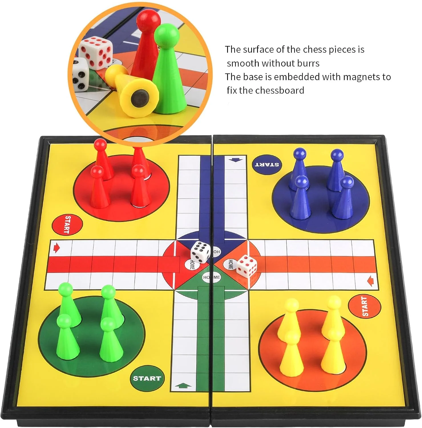 ZUNIPLEX Magnetic Board Games Foldable Flying Chess Dice Board Game for DEMO - Image 3