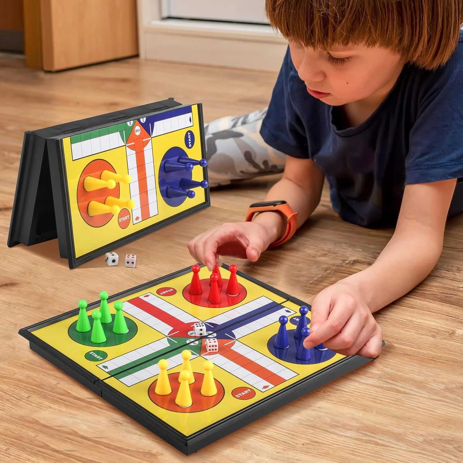 ZUNIPLEX Magnetic Board Games Foldable Flying Chess Dice Board Game for DEMO - Image 6