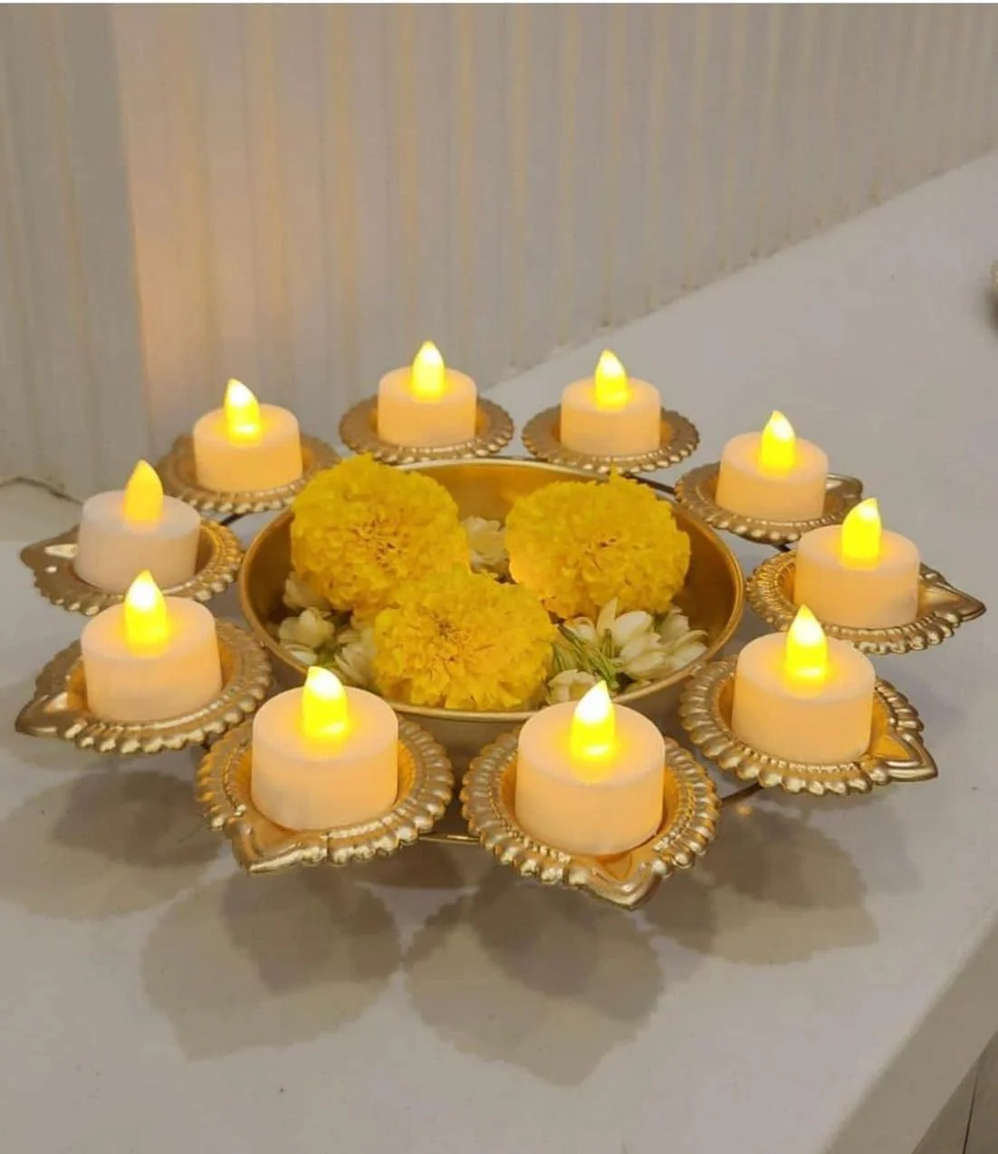 R Ayurveda Religious & Spiritual Items Copper Decorative Metal Diya NEW - Image 5