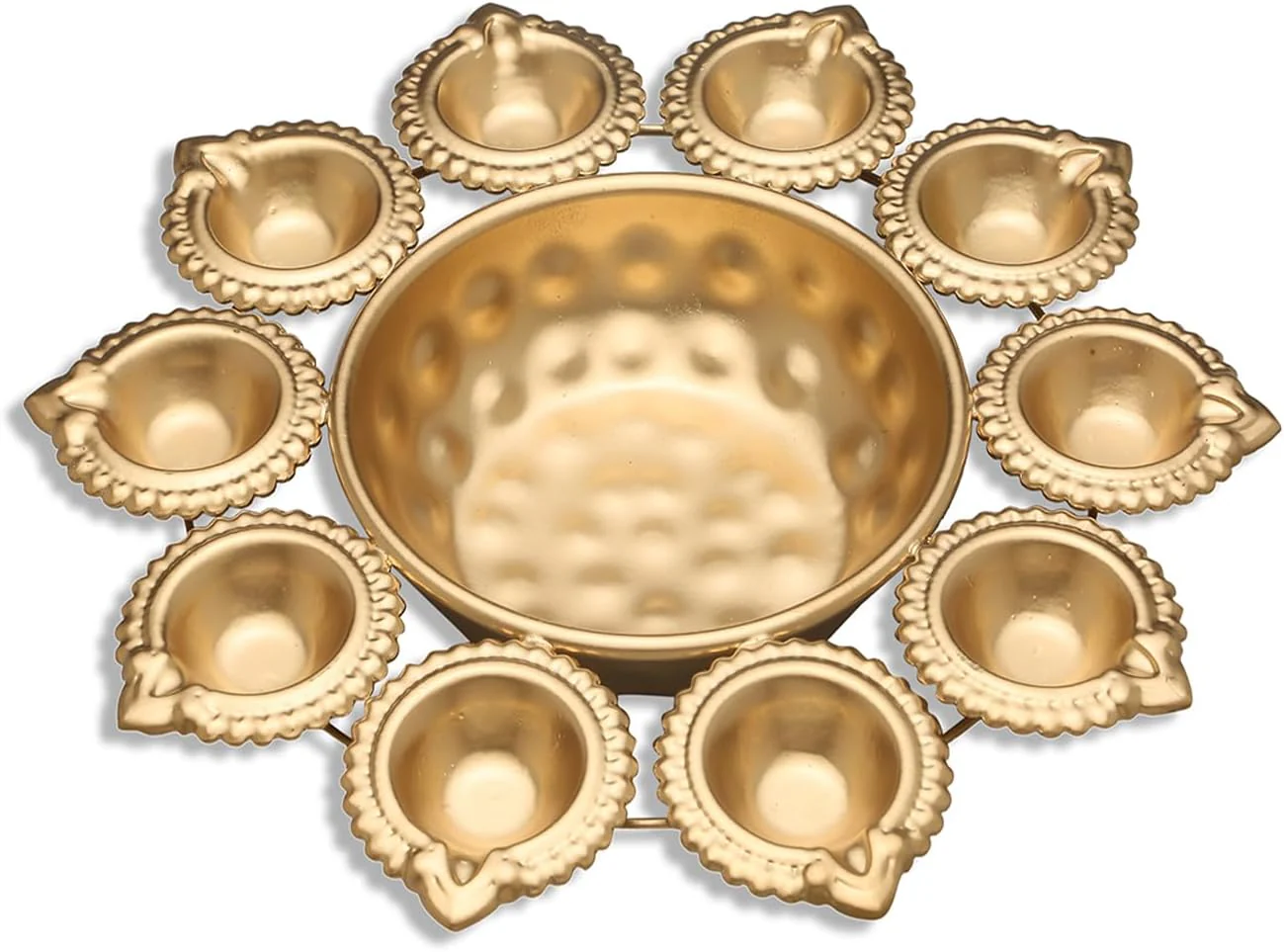 R Ayurveda Religious & Spiritual Items Copper Decorative Metal Diya NEW - Image 9