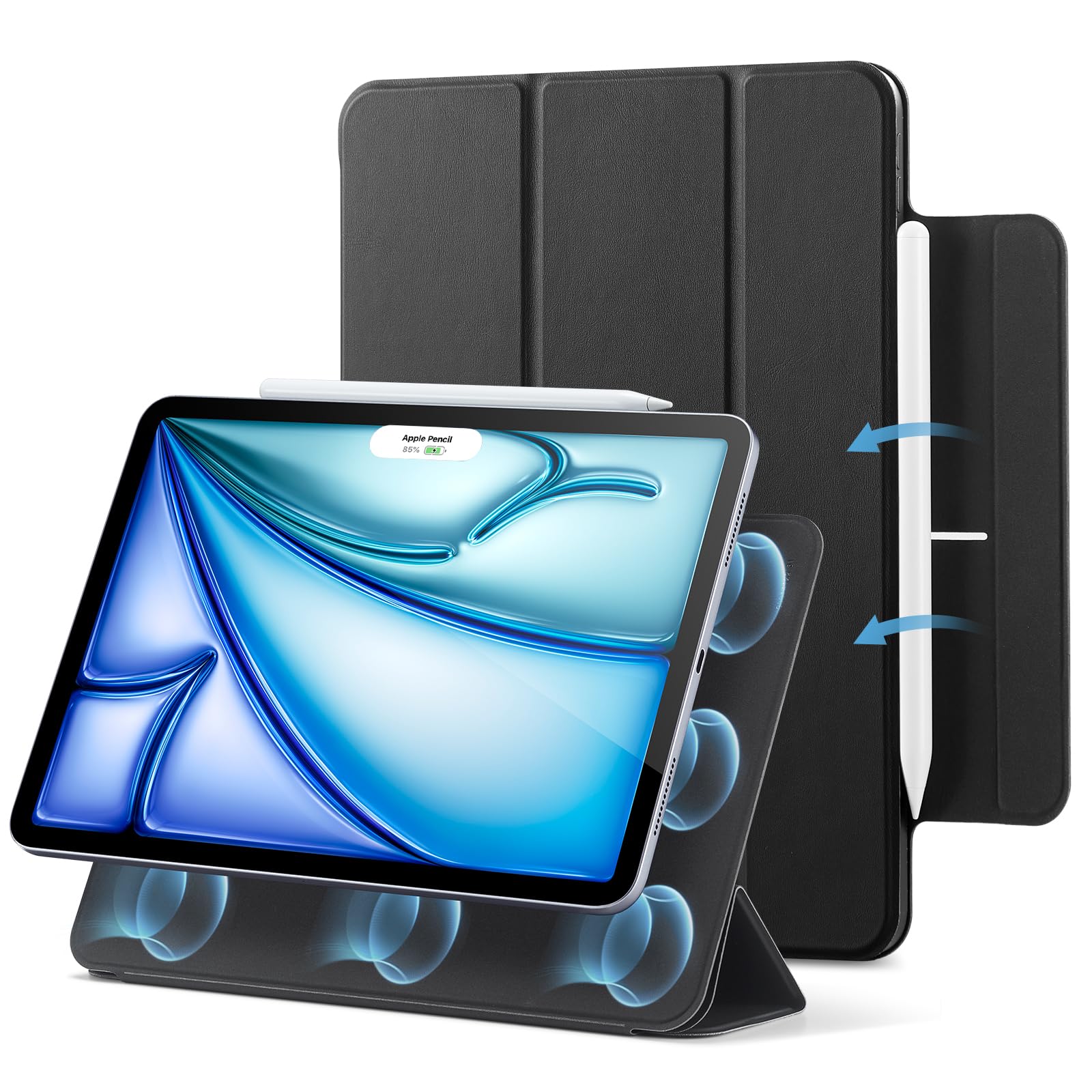 ESR iPad Air 11 Inch Cases for 5th & 4th Gen Tablets, Black NEW