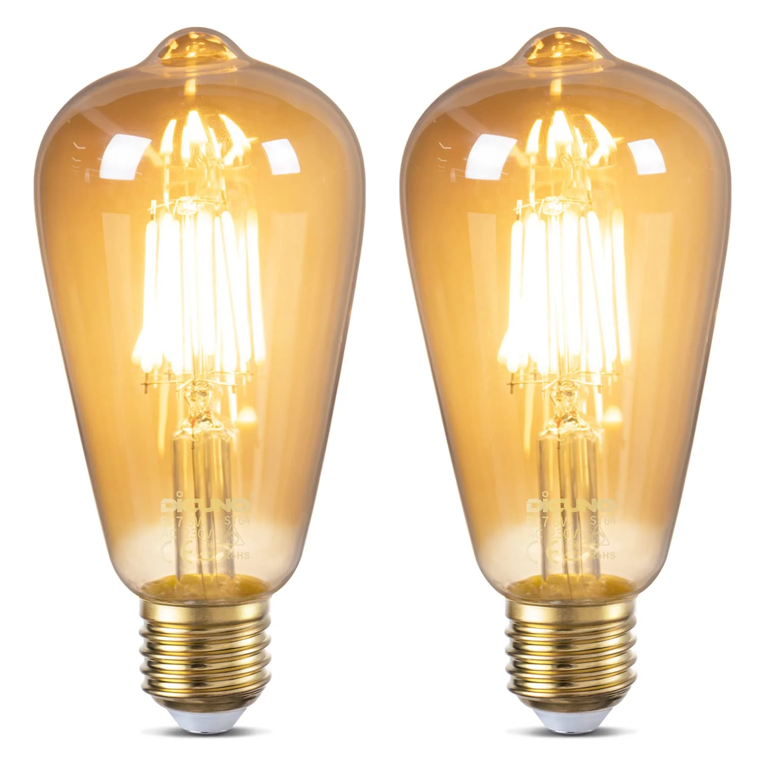 DiCUNO Vintage LED Bulbs LED Edison Bulb, 6W 60W Equivalent, Retro Antique NEW