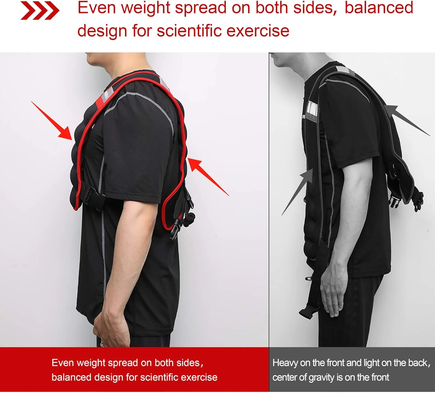 PROIRON 5kg Weight Vests Weighted Vest, One Size Comfortable Neoprene NEW - Image 3