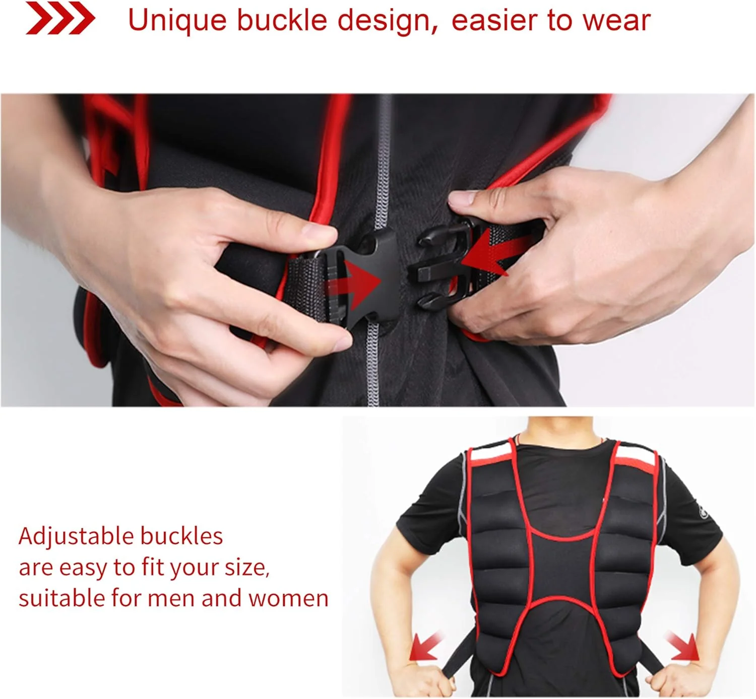 PROIRON 5kg Weight Vests Weighted Vest, One Size Comfortable Neoprene NEW - Image 4