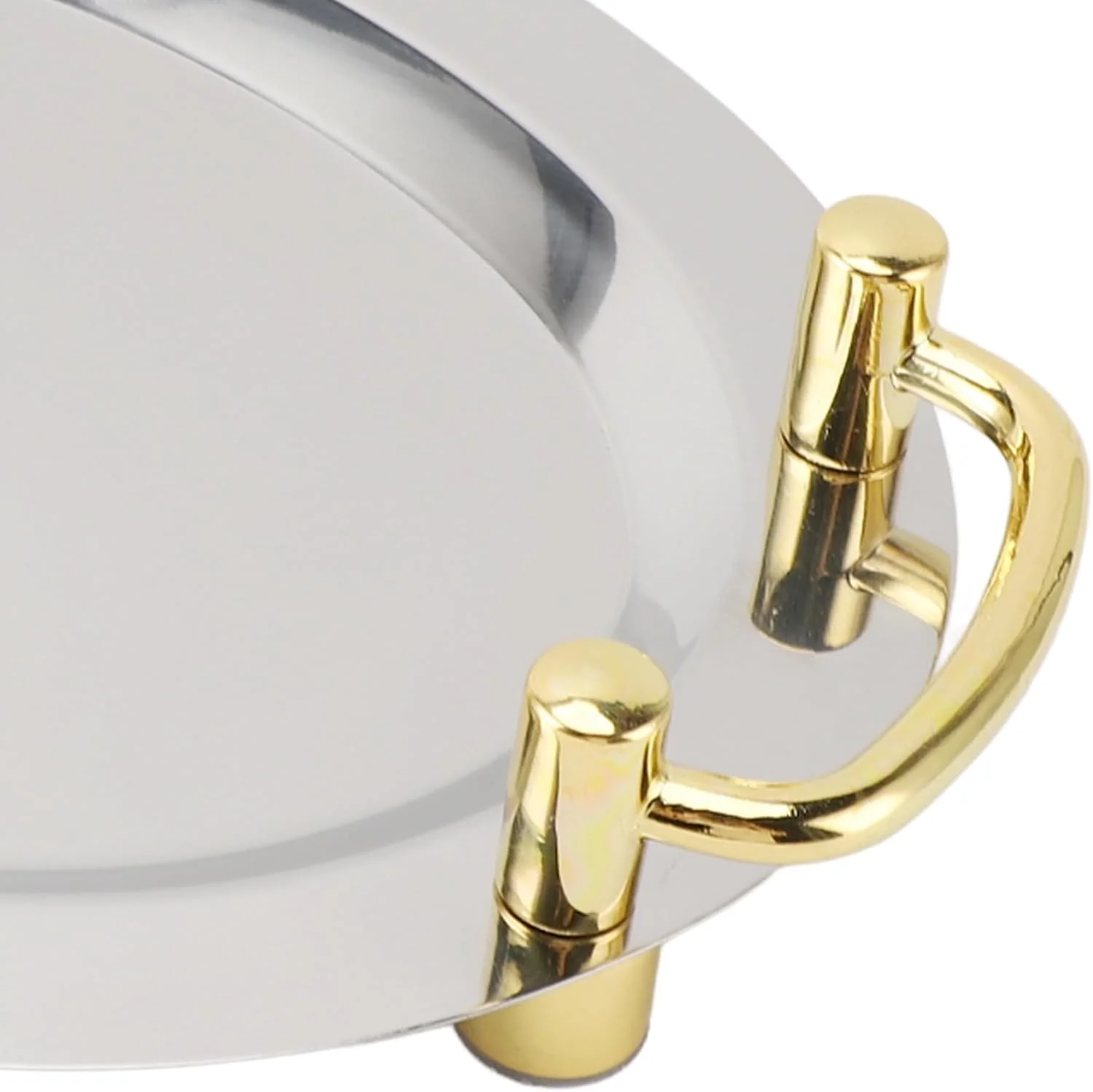 Elegant Stainless Serving Trays Steel Serving Tray Oblong Shape Silver NEW - Image 9