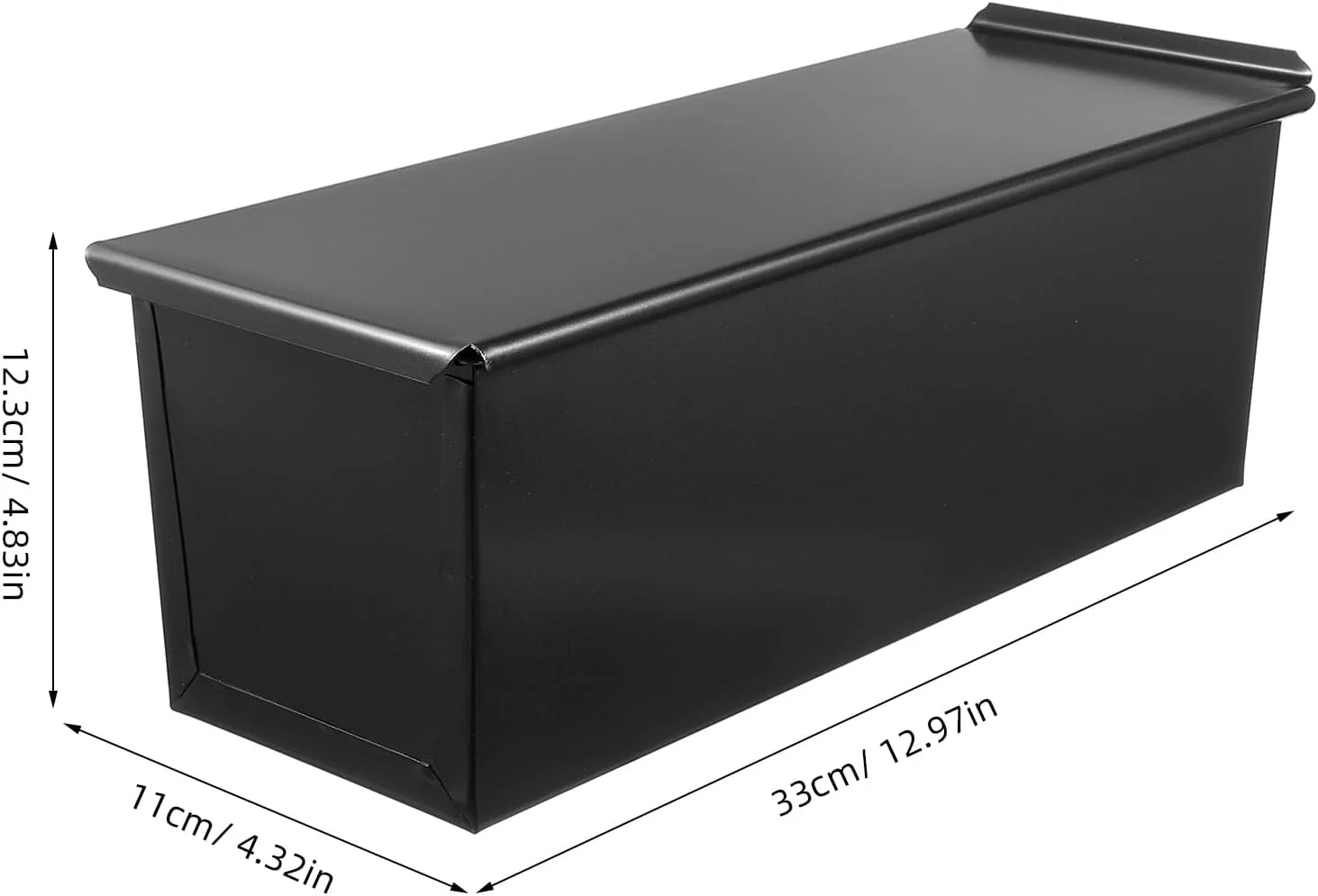 Rectangular Bakeware Tins & Trays Metal Bread Toast Box Loaf Pan Black DEMO - Image 4