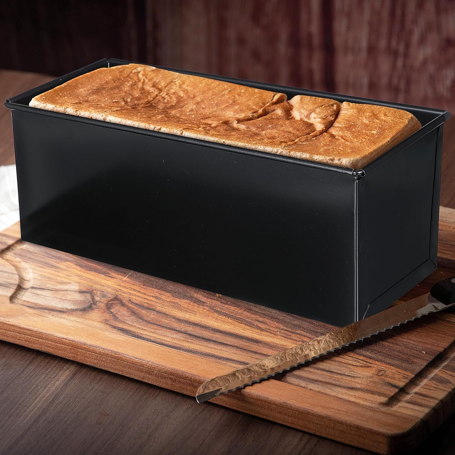 Rectangular Bakeware Tins & Trays Metal Bread Toast Box Loaf Pan Black DEMO - Image 7