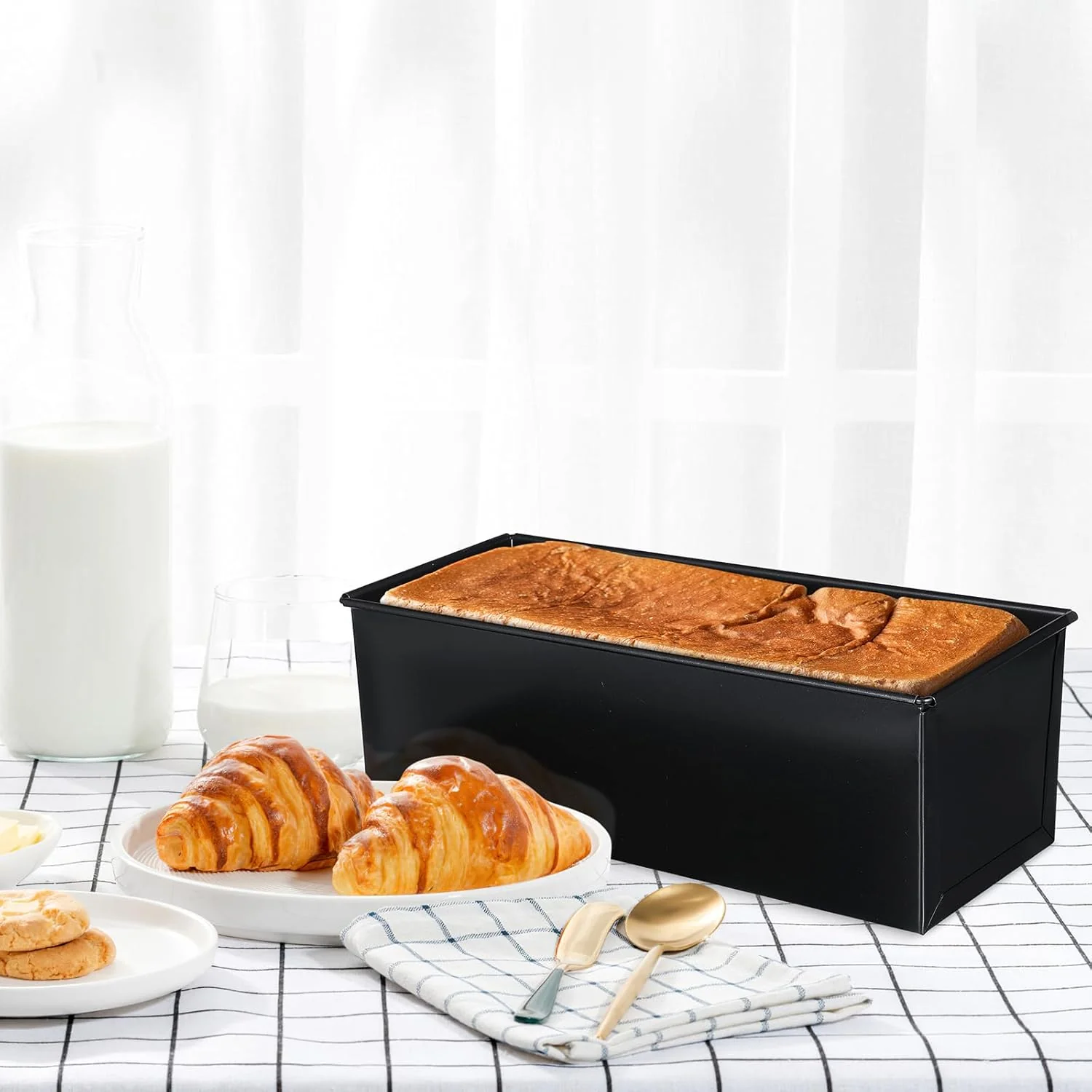 Rectangular Bakeware Tins & Trays Metal Bread Toast Box Loaf Pan Black DEMO - Image 9
