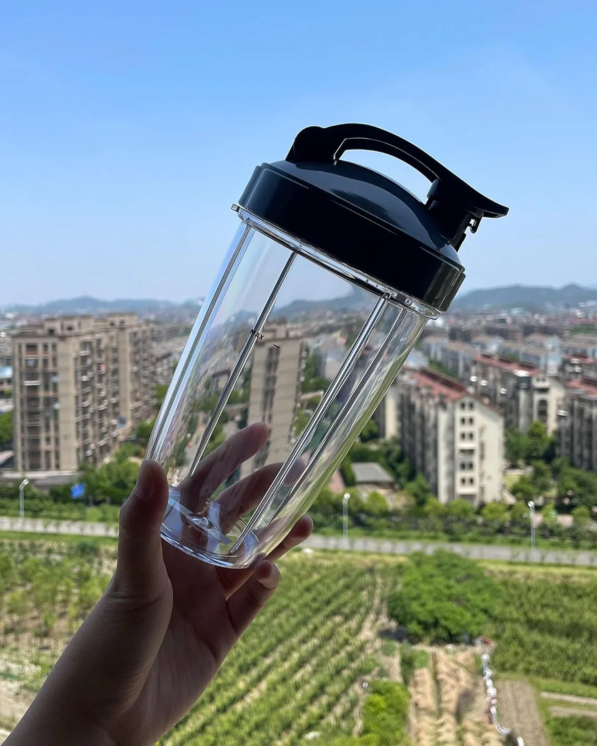 24oz Blenders Cups with Flip-Top To-Go-Lids Fit for NutriBullet Grey NEW - Image 5