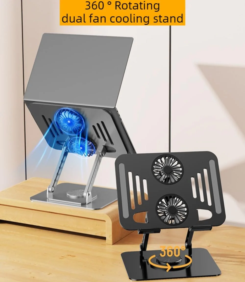 360° Swivel Computer Stands Rotating Computer Riser Foldable Laptop Stand NEW - Image 6